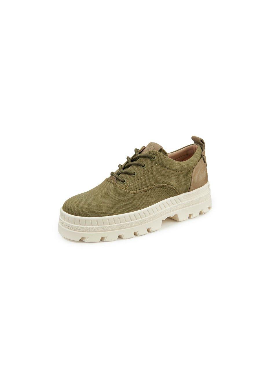 Veterschoenen canvas Van Marc O´Polo groen