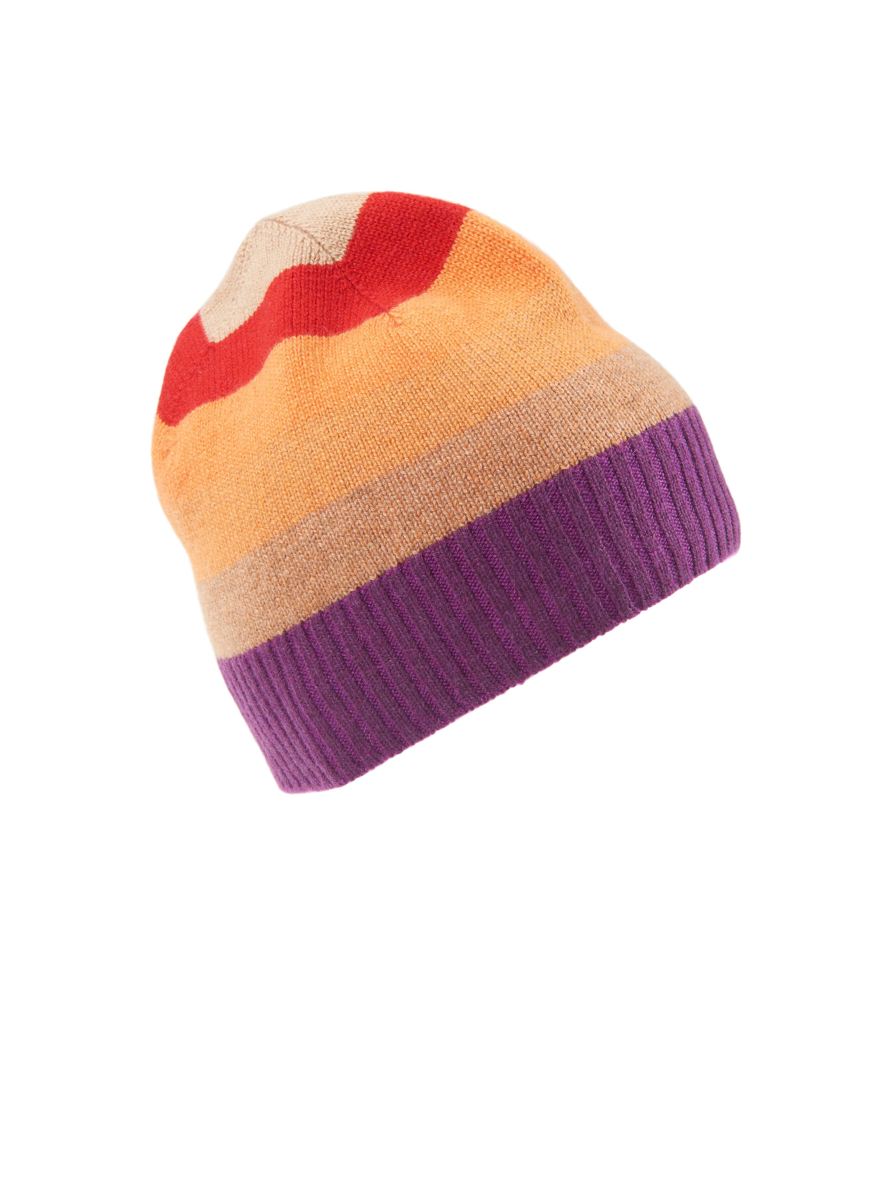 Hat in 100% cashmere include red