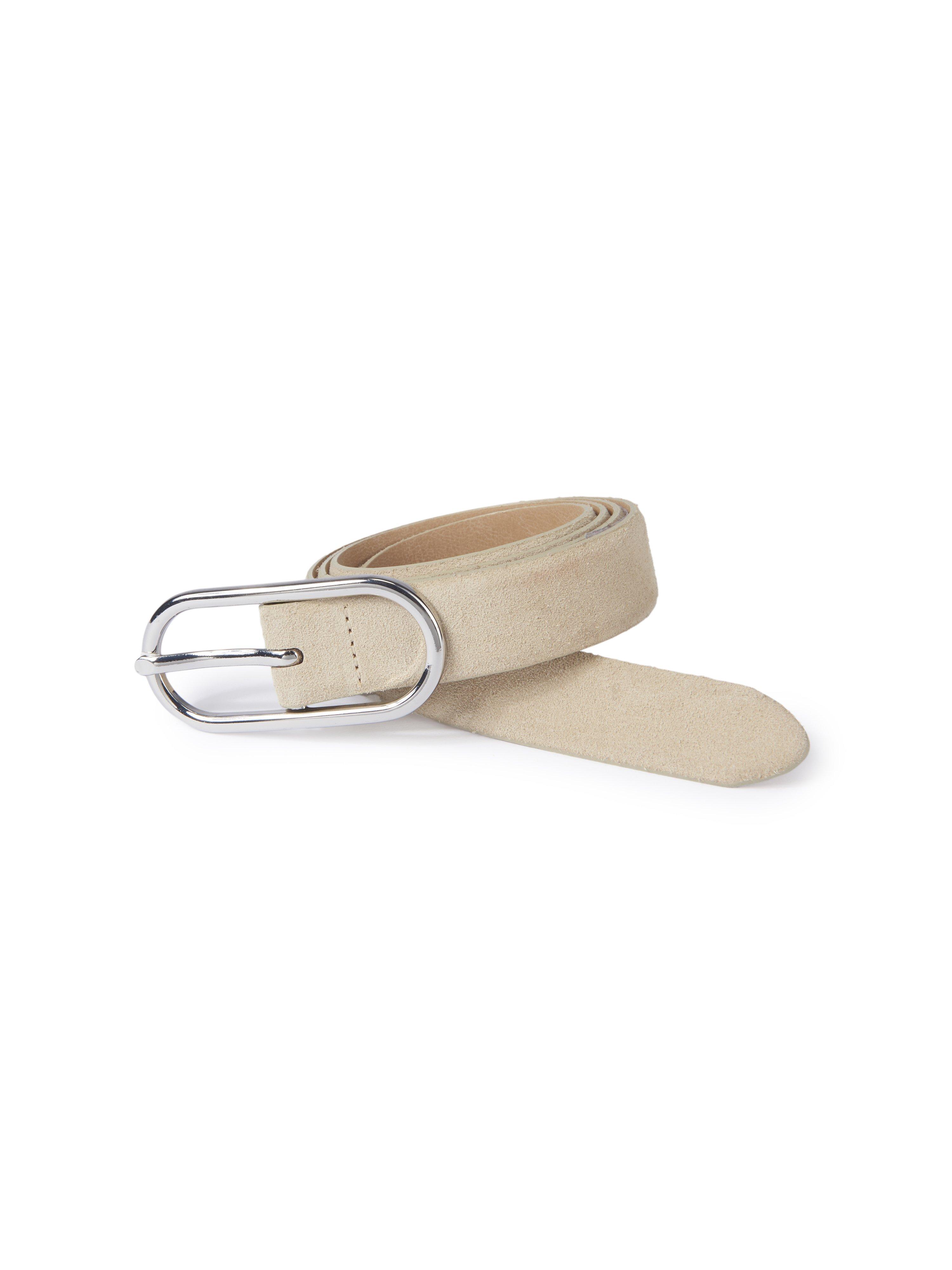 Image of Belt in cowhide suede Peter Hahn beige