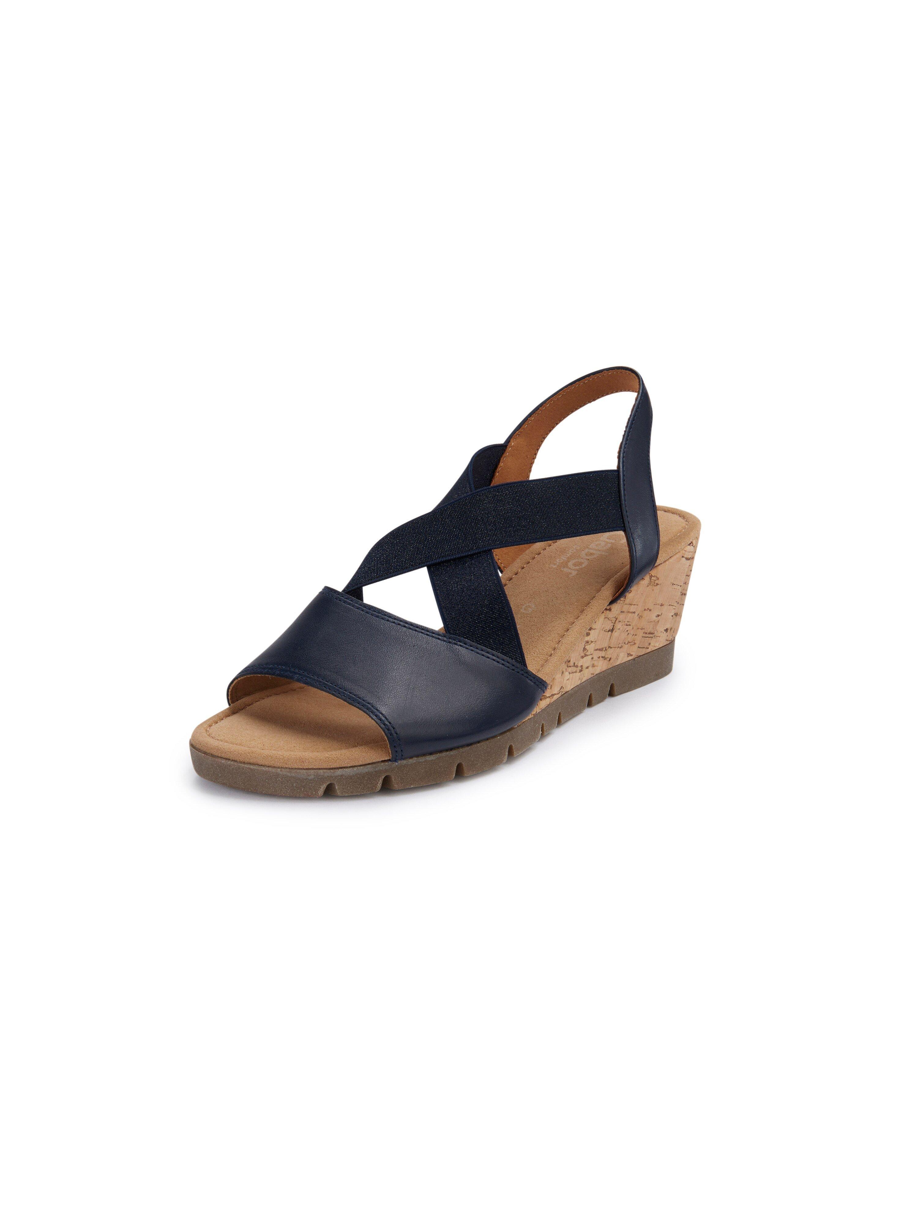 gabor navy wedge sandals