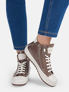 Keilstiefeletten online bestellen bei Peter Hahn Geschnürte plateau sneakers Große größen | Violeta by