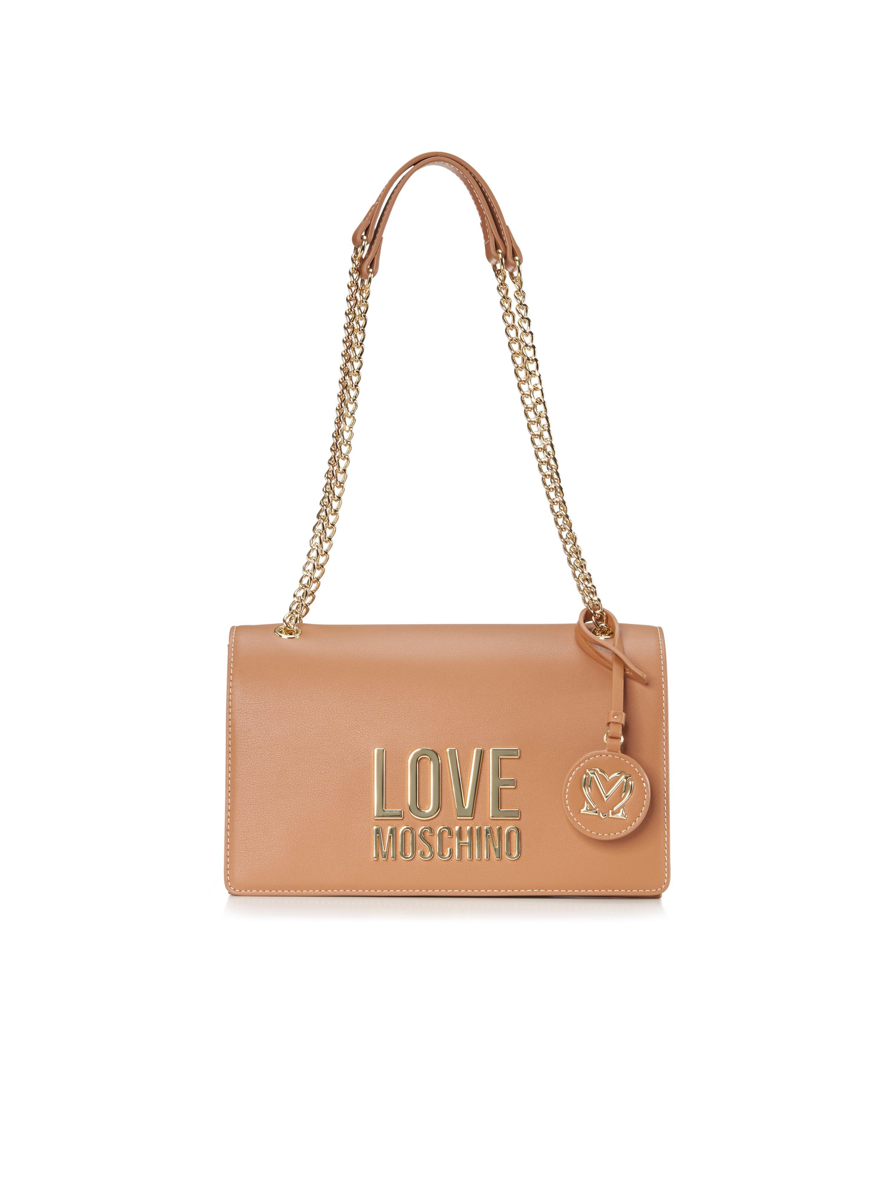 Schoudertas Van Love Moschino bruin