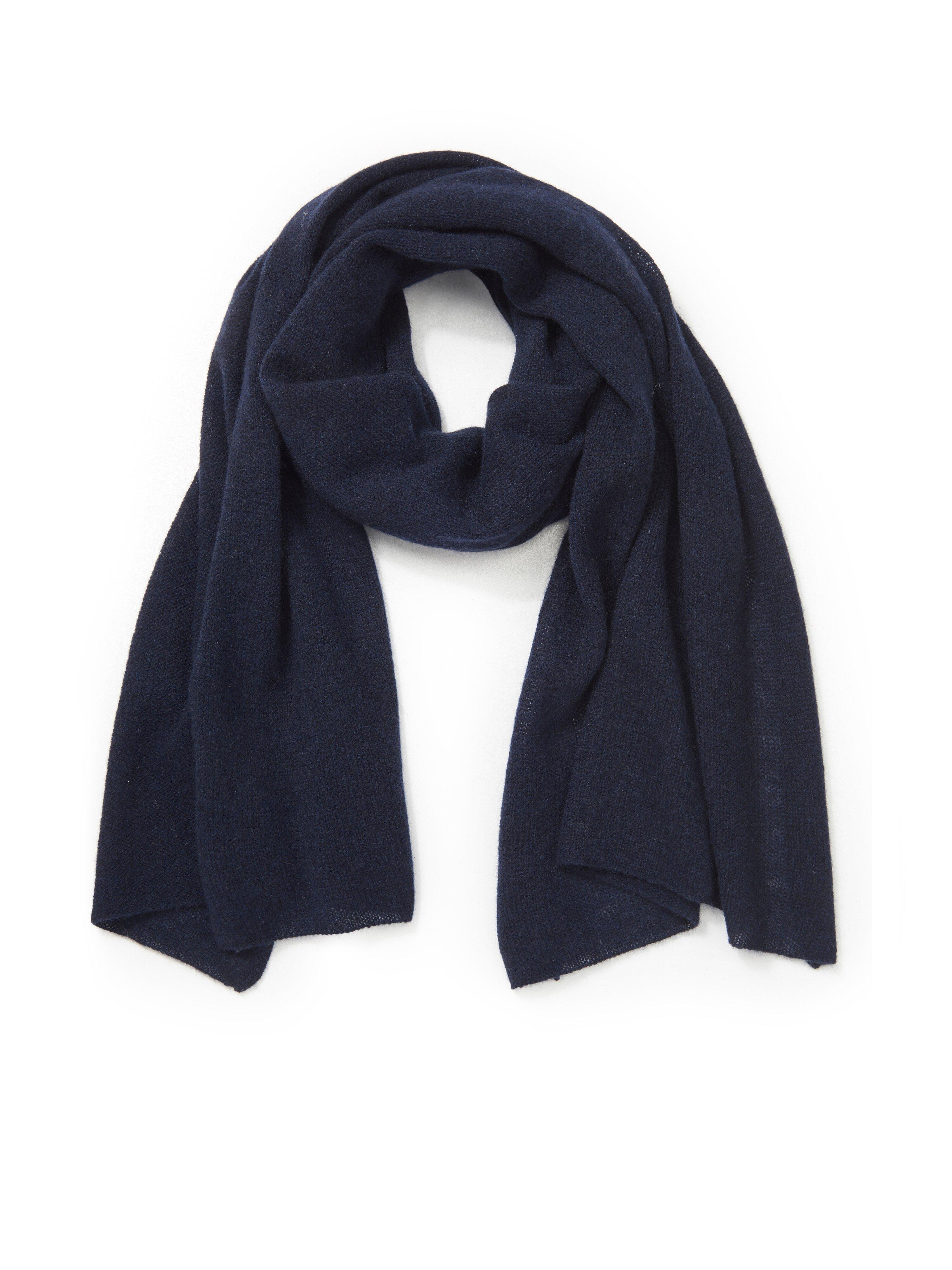 Sjaal 100% kasjmier Van Peter Hahn Cashmere blauw