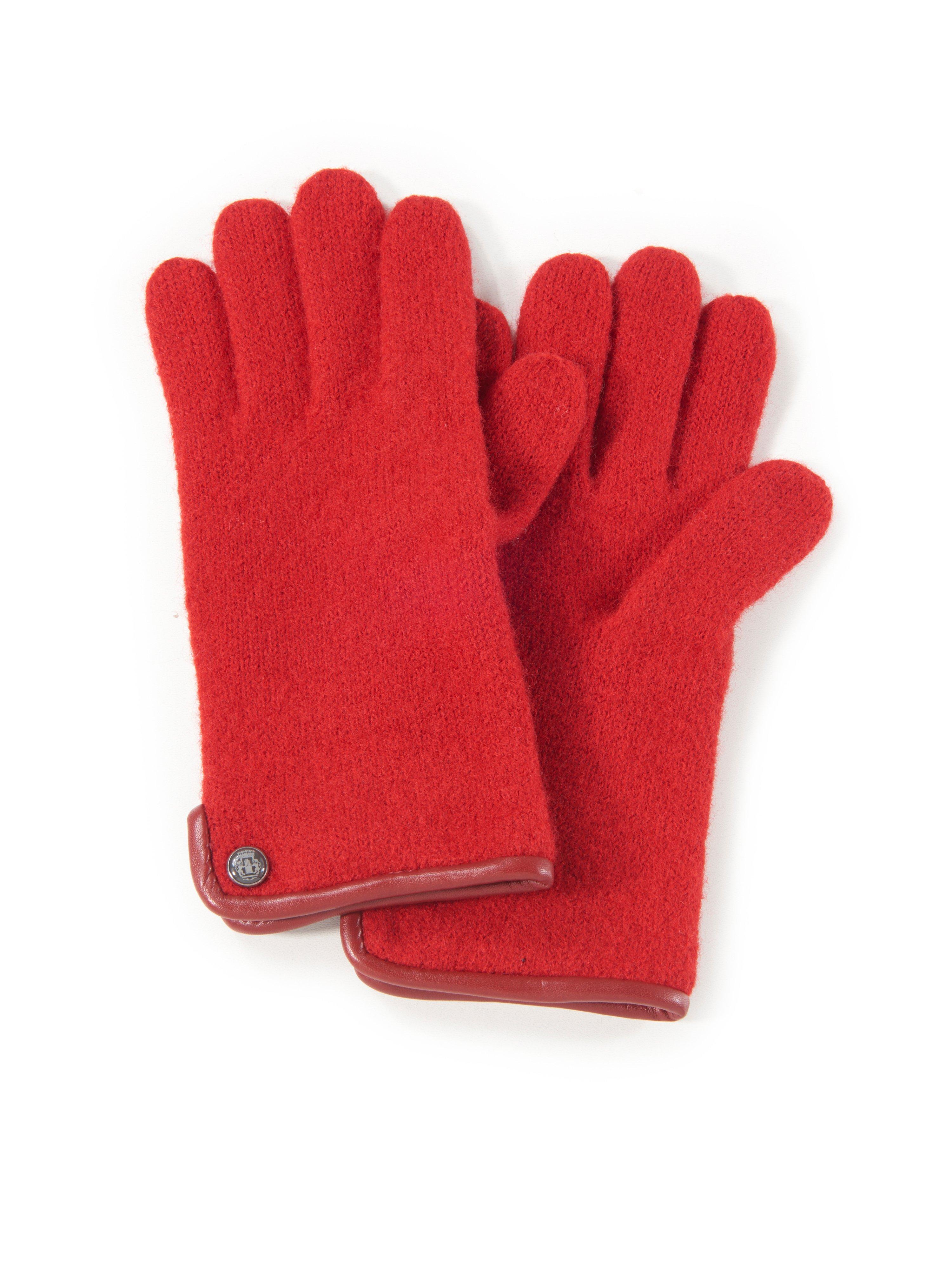 Handschoenen 100% scheerwol Van Roeckl rood