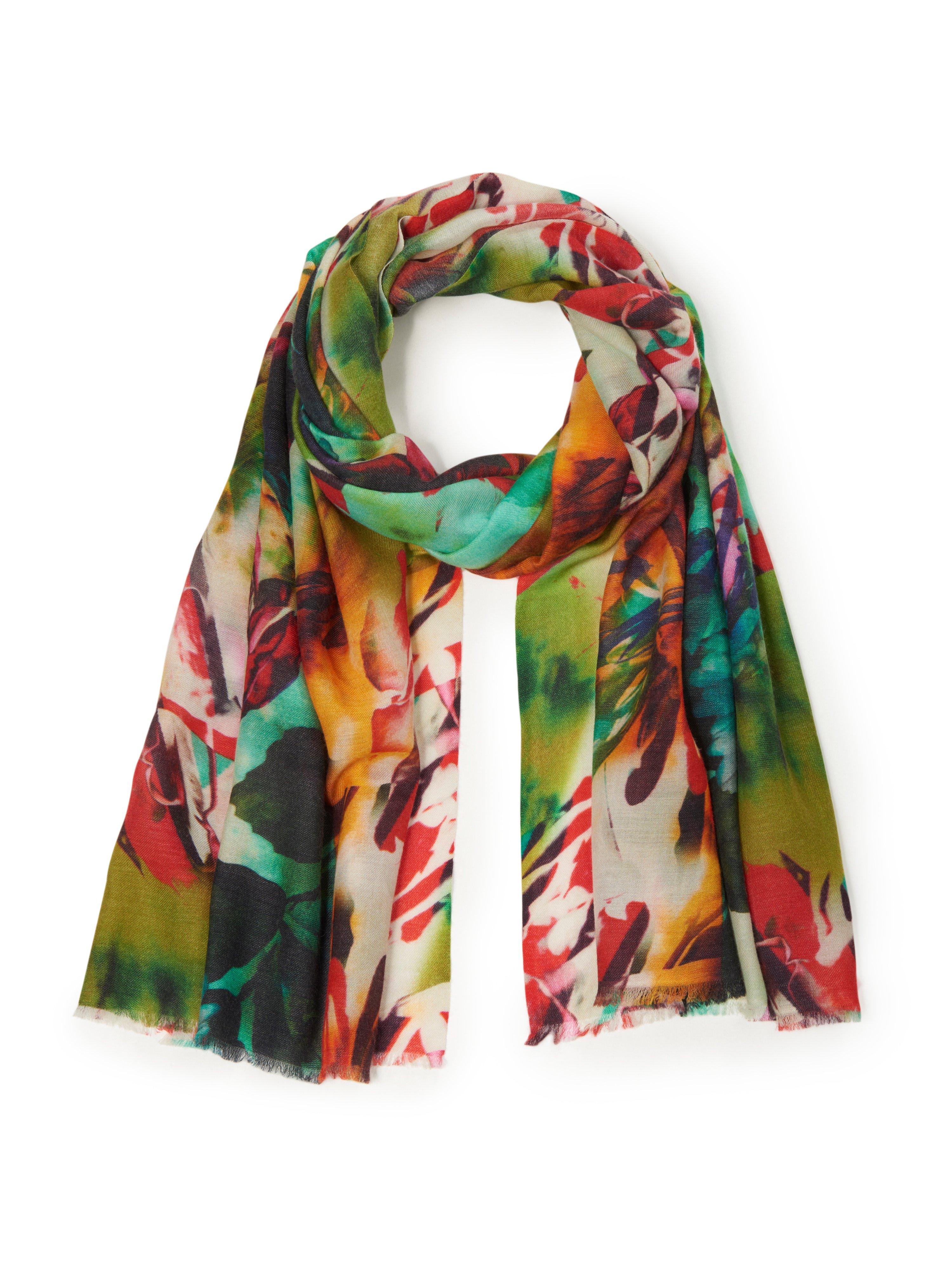 Cashmere Victim - Sjaal van 100% kasjmier met bloemmotieven