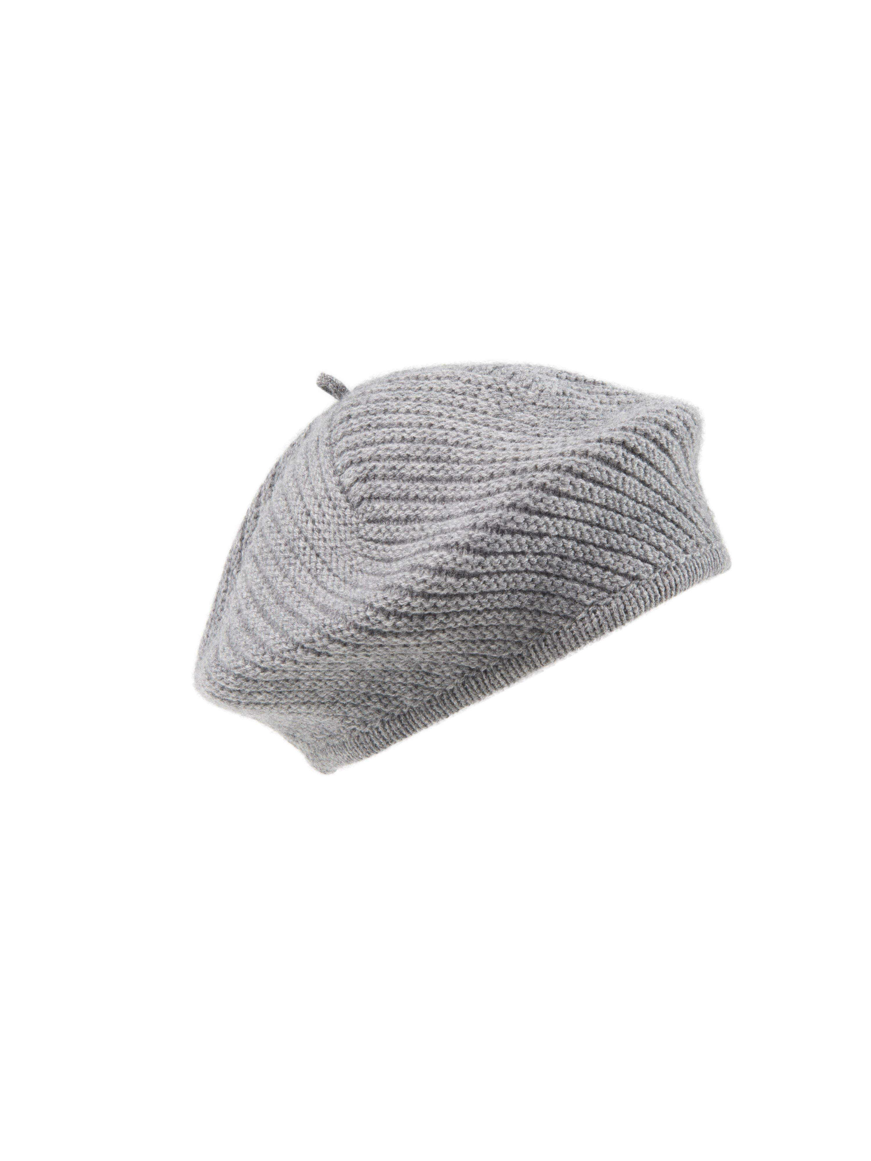 Baret 100% kasjmier Van Peter Hahn Cashmere grijs