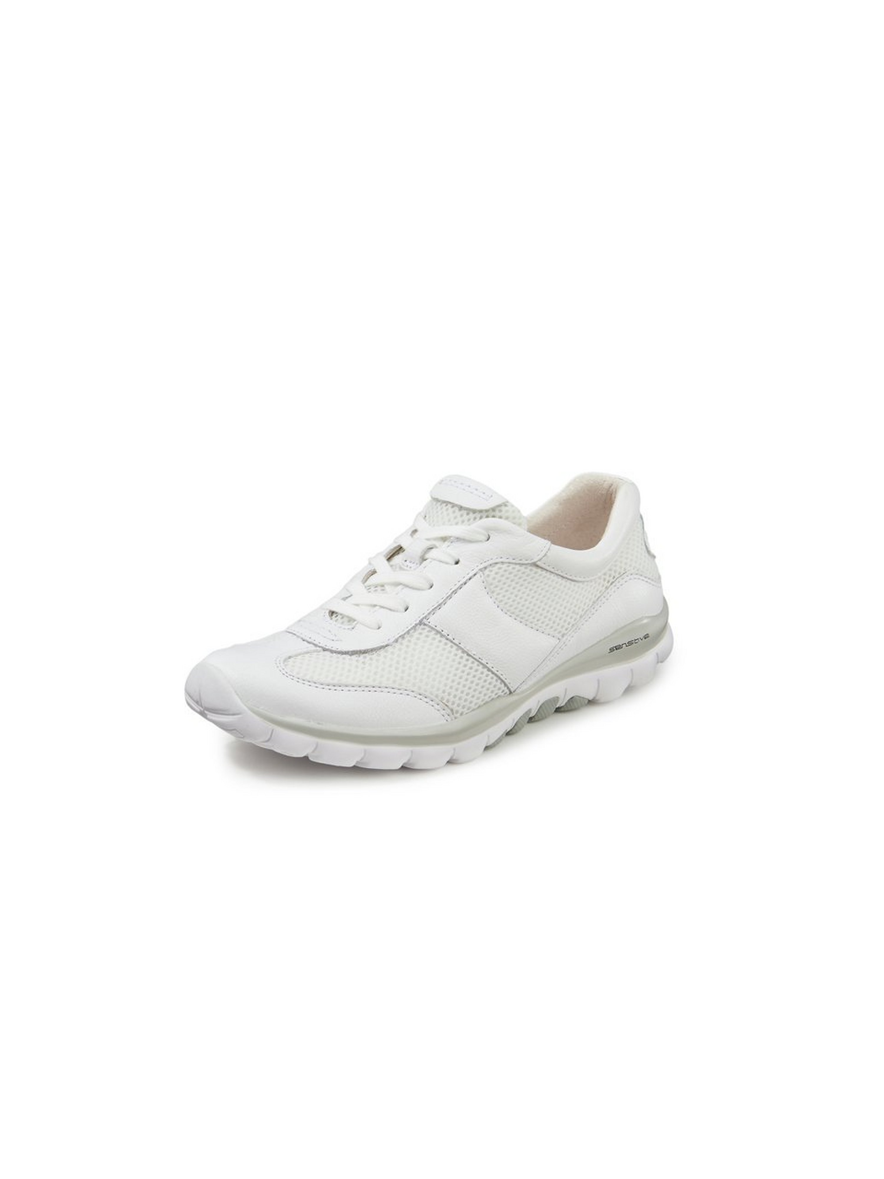 Sneakers made of calf nubuck leather Rollingsoft white