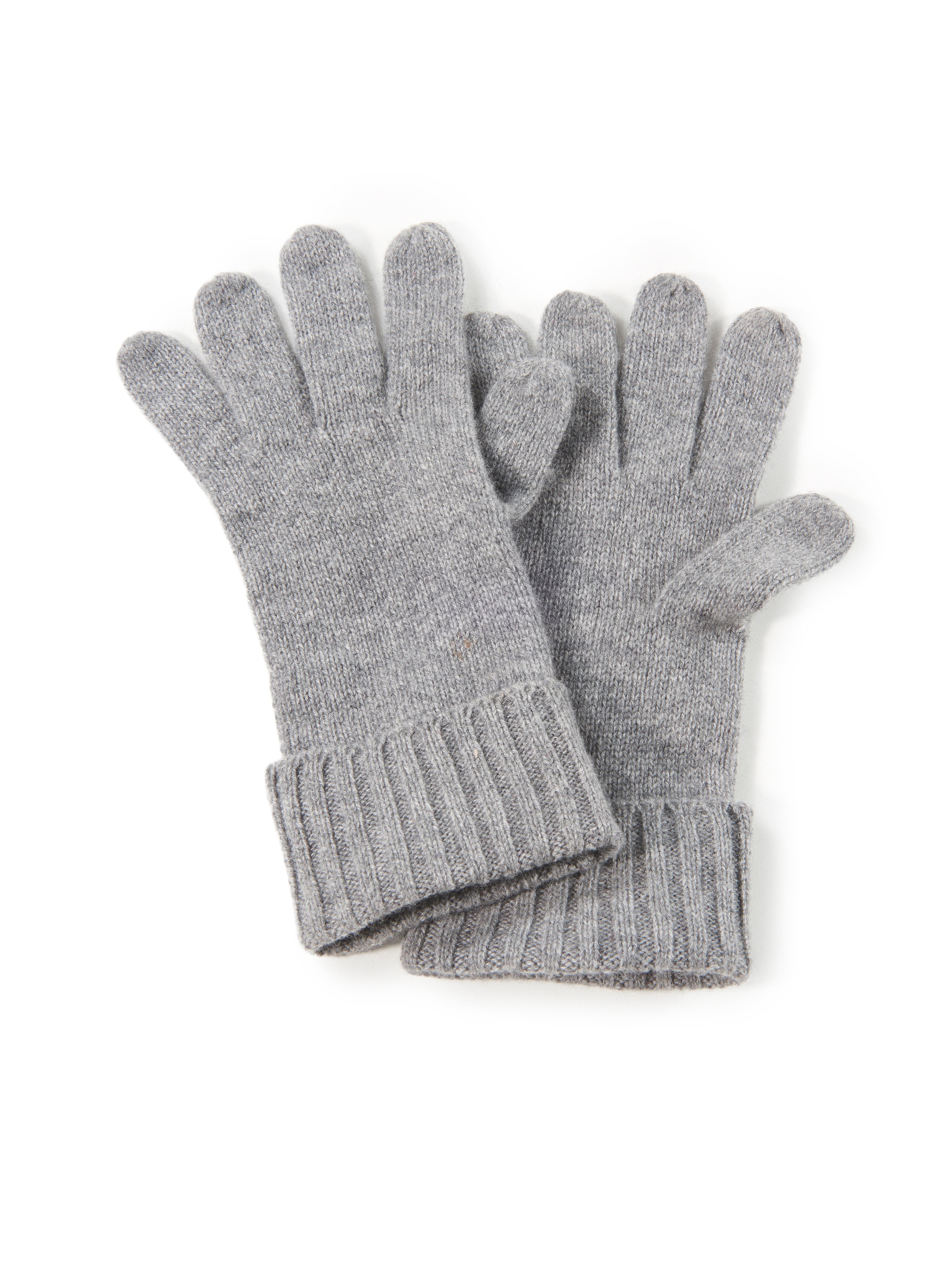 Gloves in 100% cashmere Peter Hahn Cashmere grey
