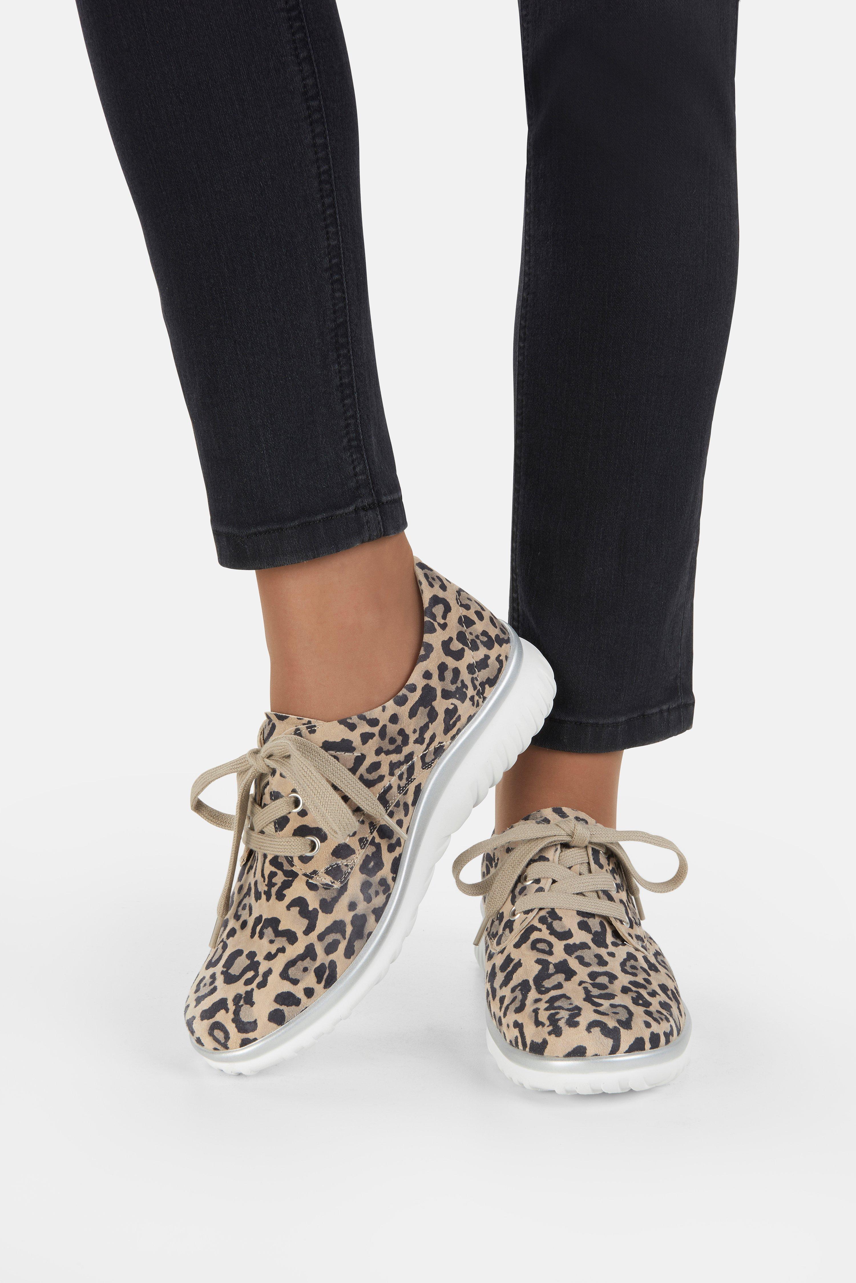 Semler - Sneakers van geitensuèdeleer - beige/zwart