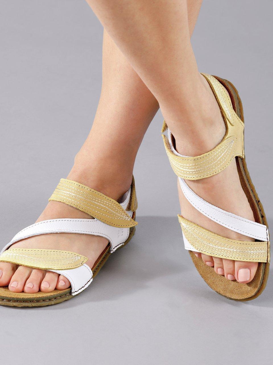 El Naturalista - Sandalen Pleasant met klittenband - wit/pastelgeel