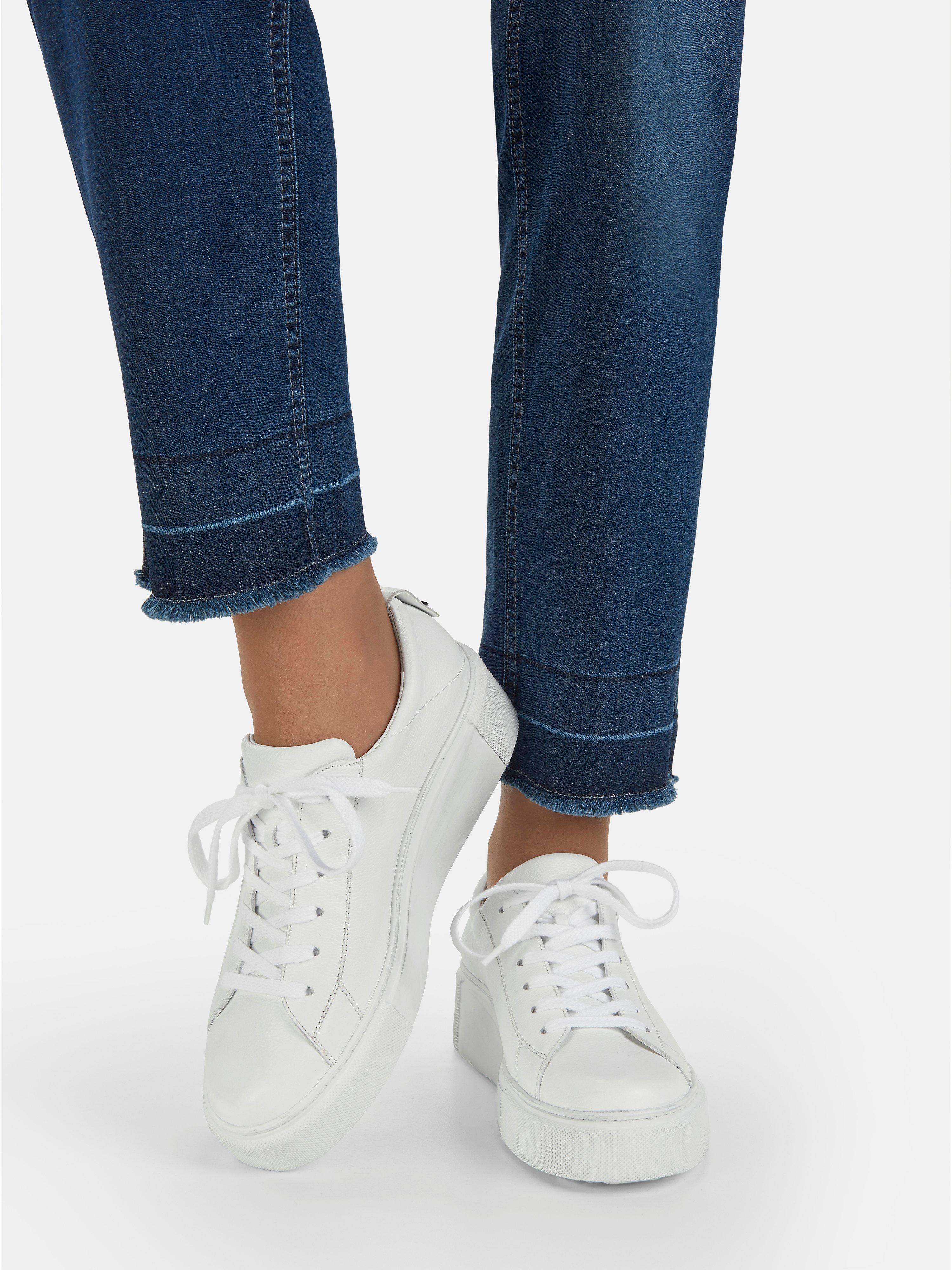 Paul Green - Sneakers met plateauzool van leer