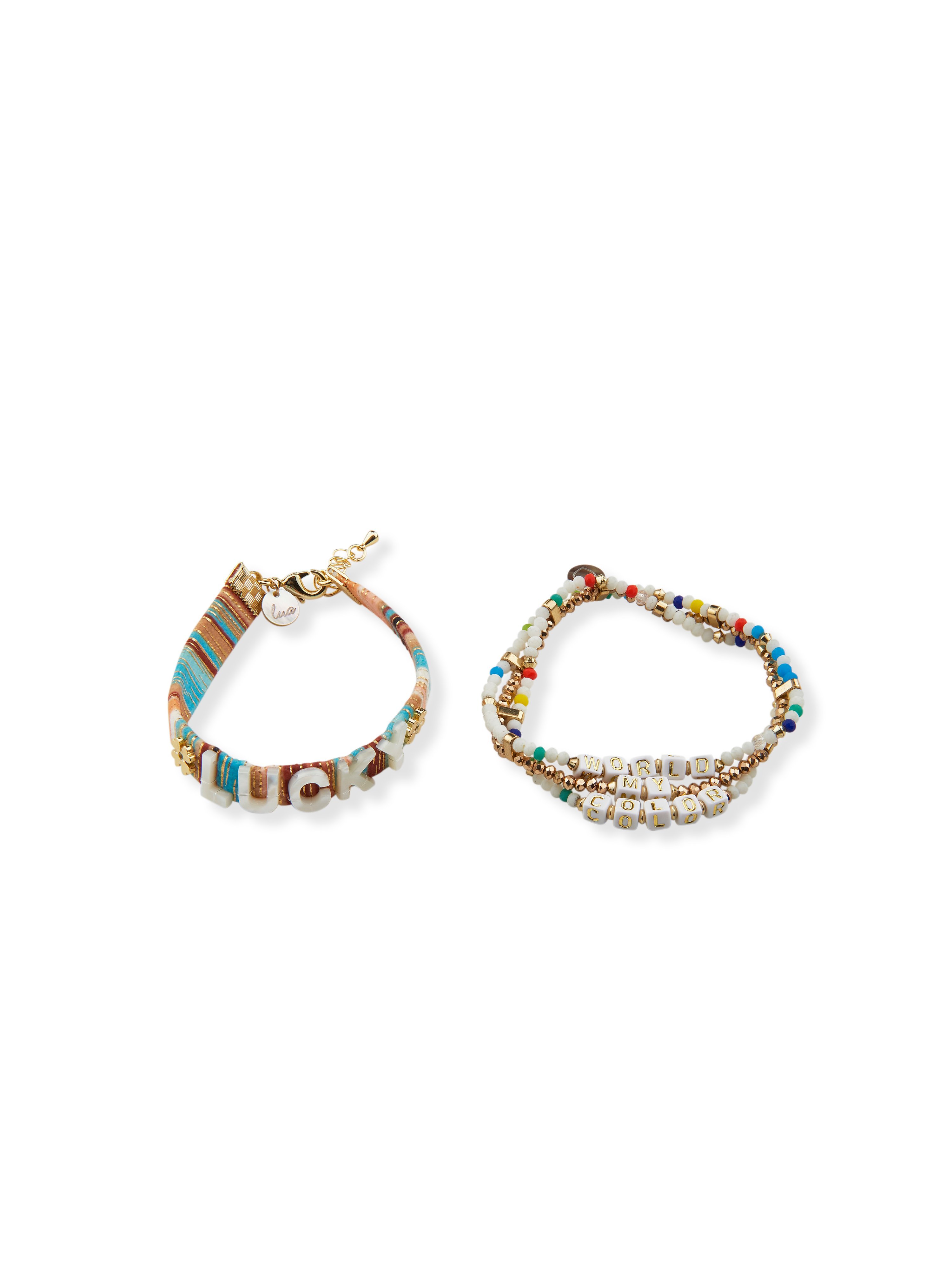 L’ensemble bracelets Promise my world  Lua Accessoires multicolore