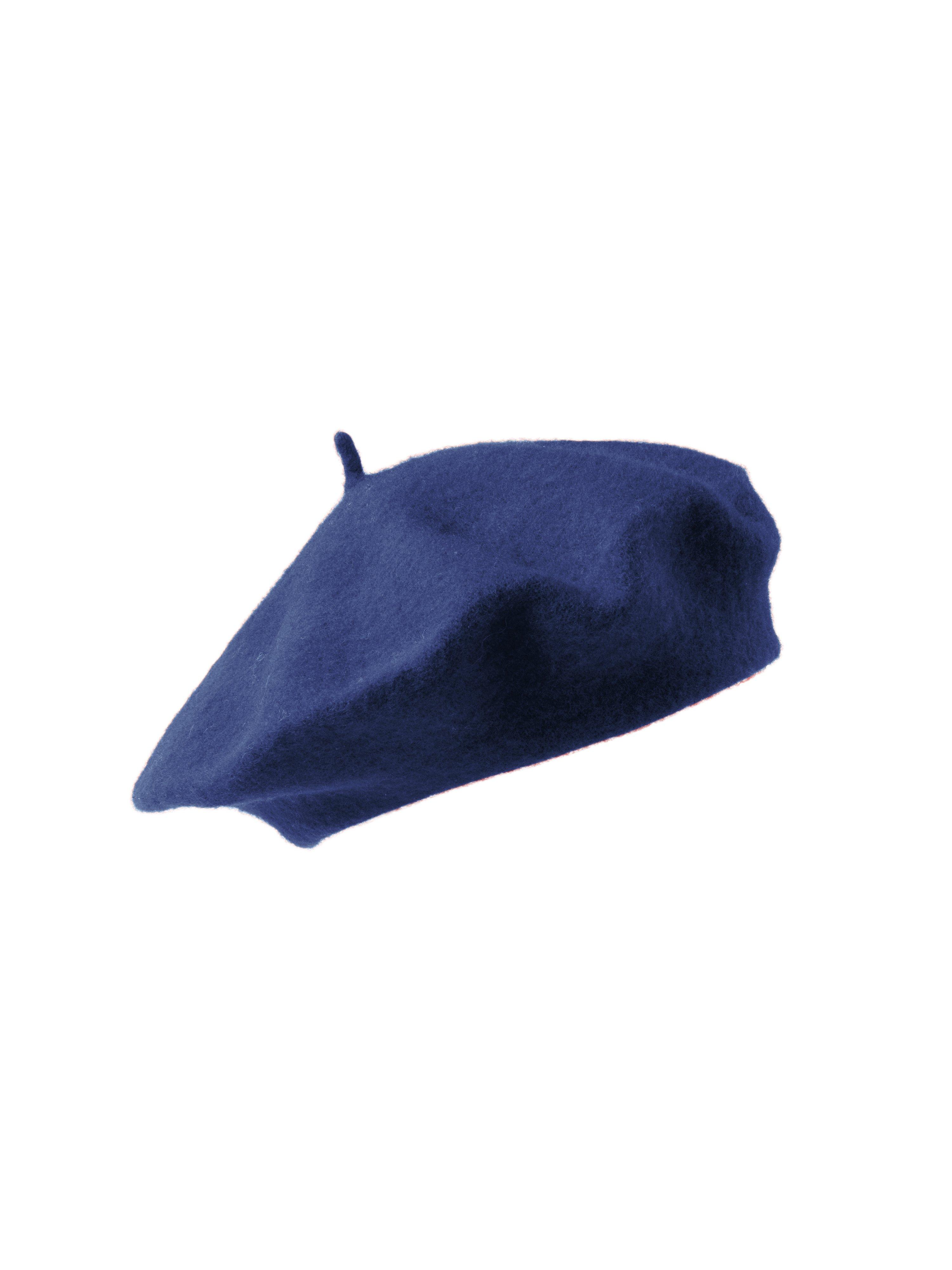 Baret 100% wol Van Uta Raasch blauw