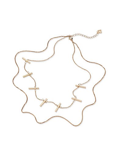 Peter Hahn - Necklace comprising 2 metal strands