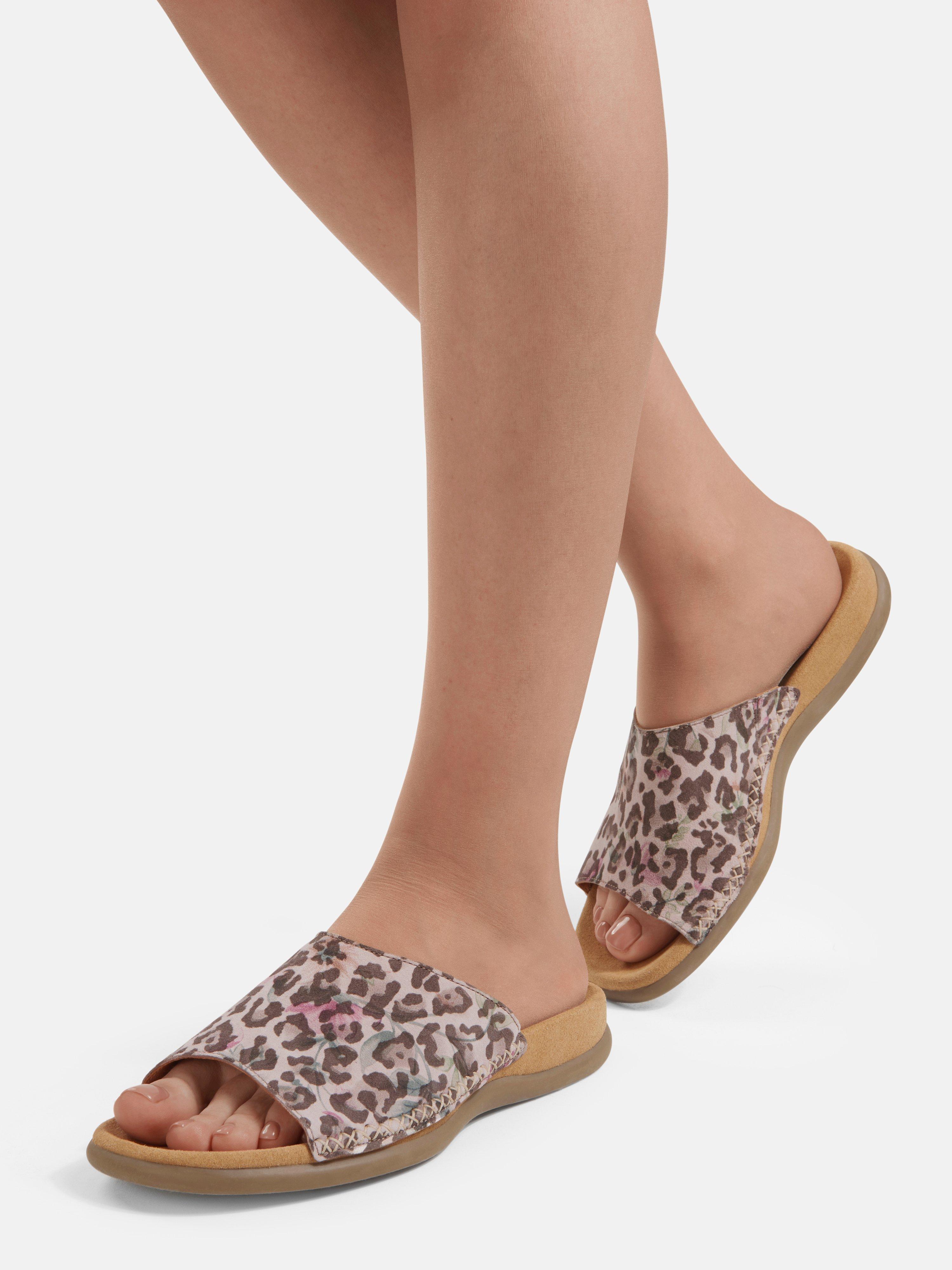 gabor leopard print sandals