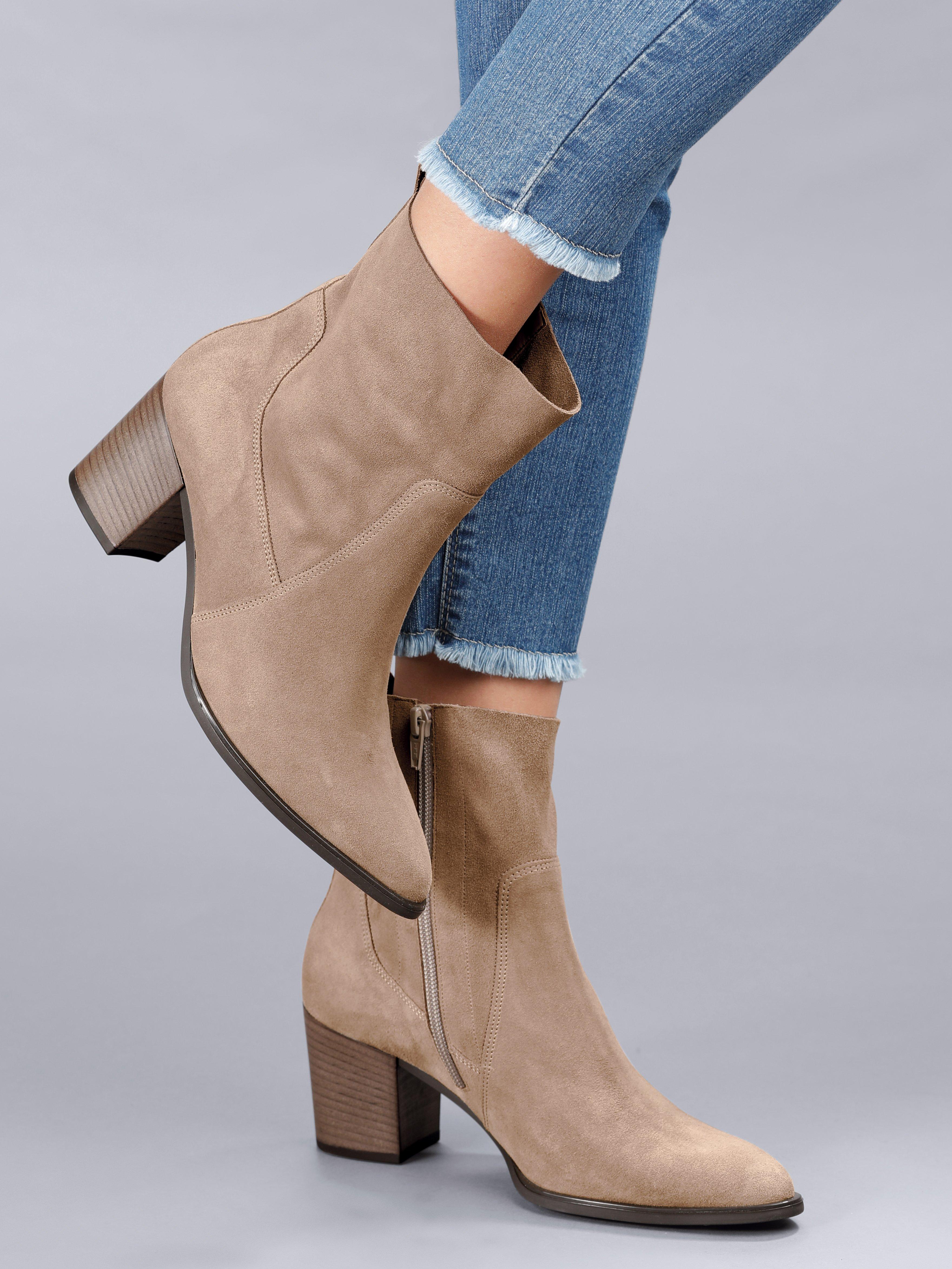 sand ankle boots