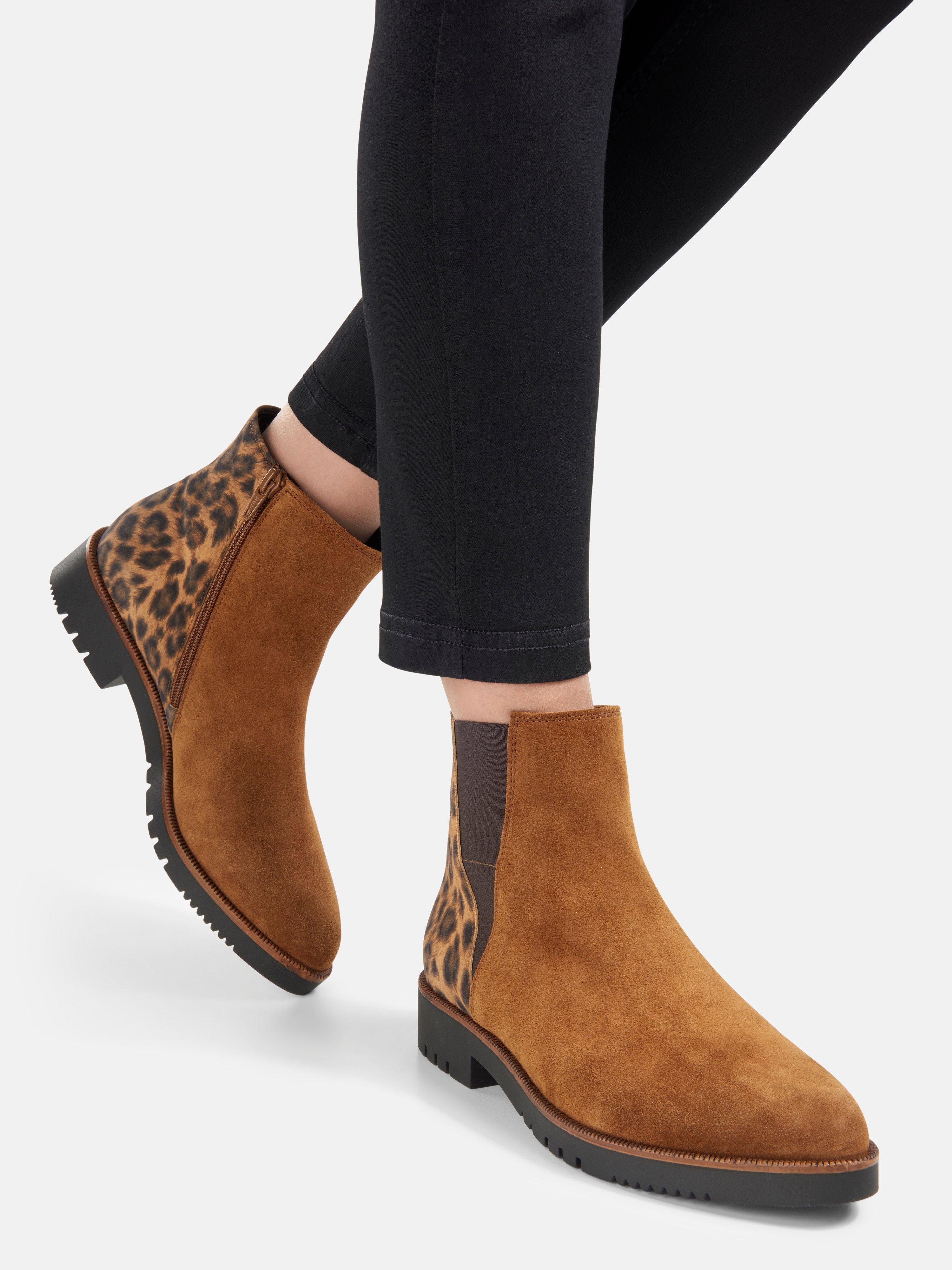 gabor leopard print boots