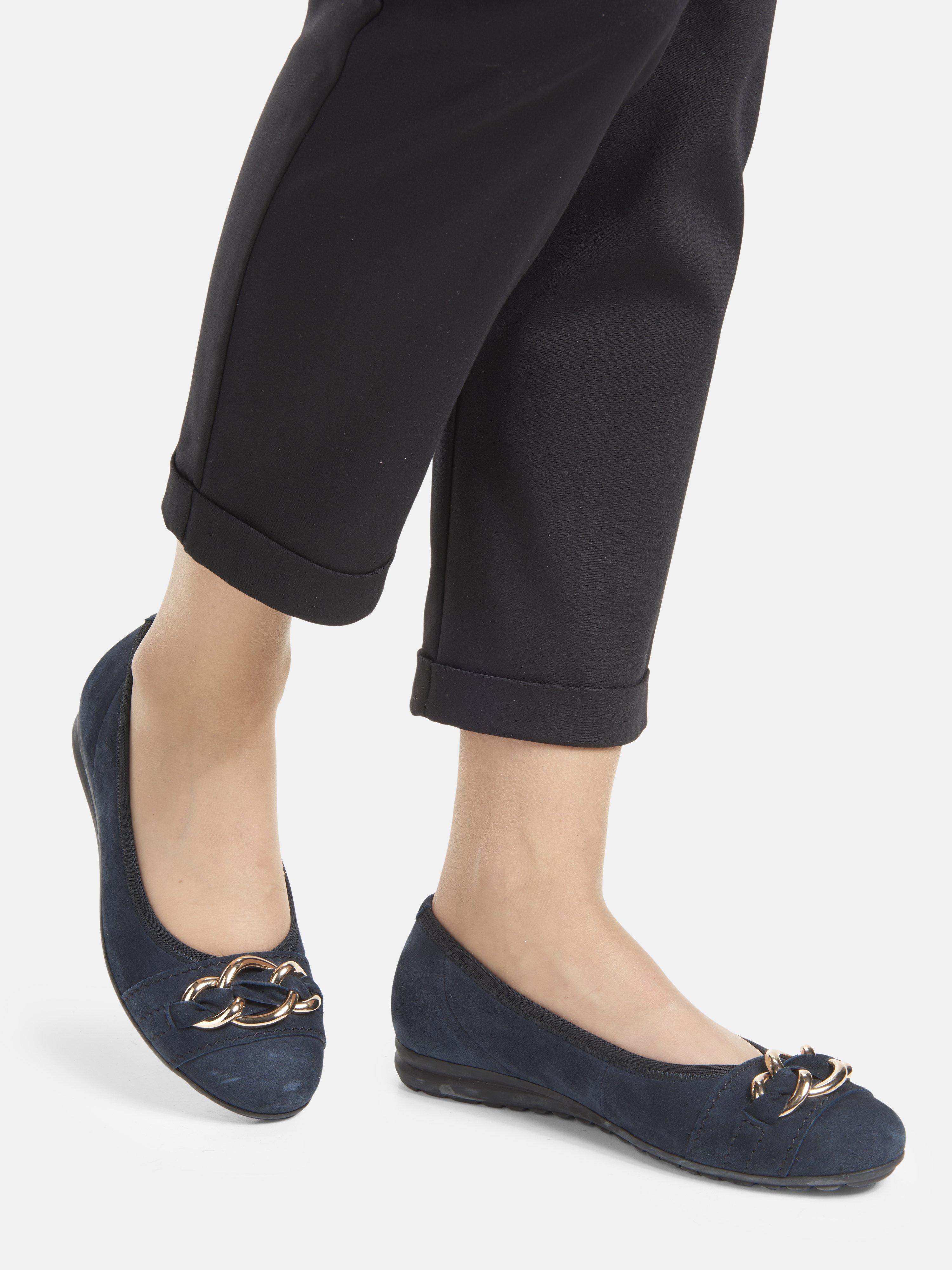 At afsløre skrive Narabar Gabor Comfort - Ballerina pumps in kidskin suede - dark blue