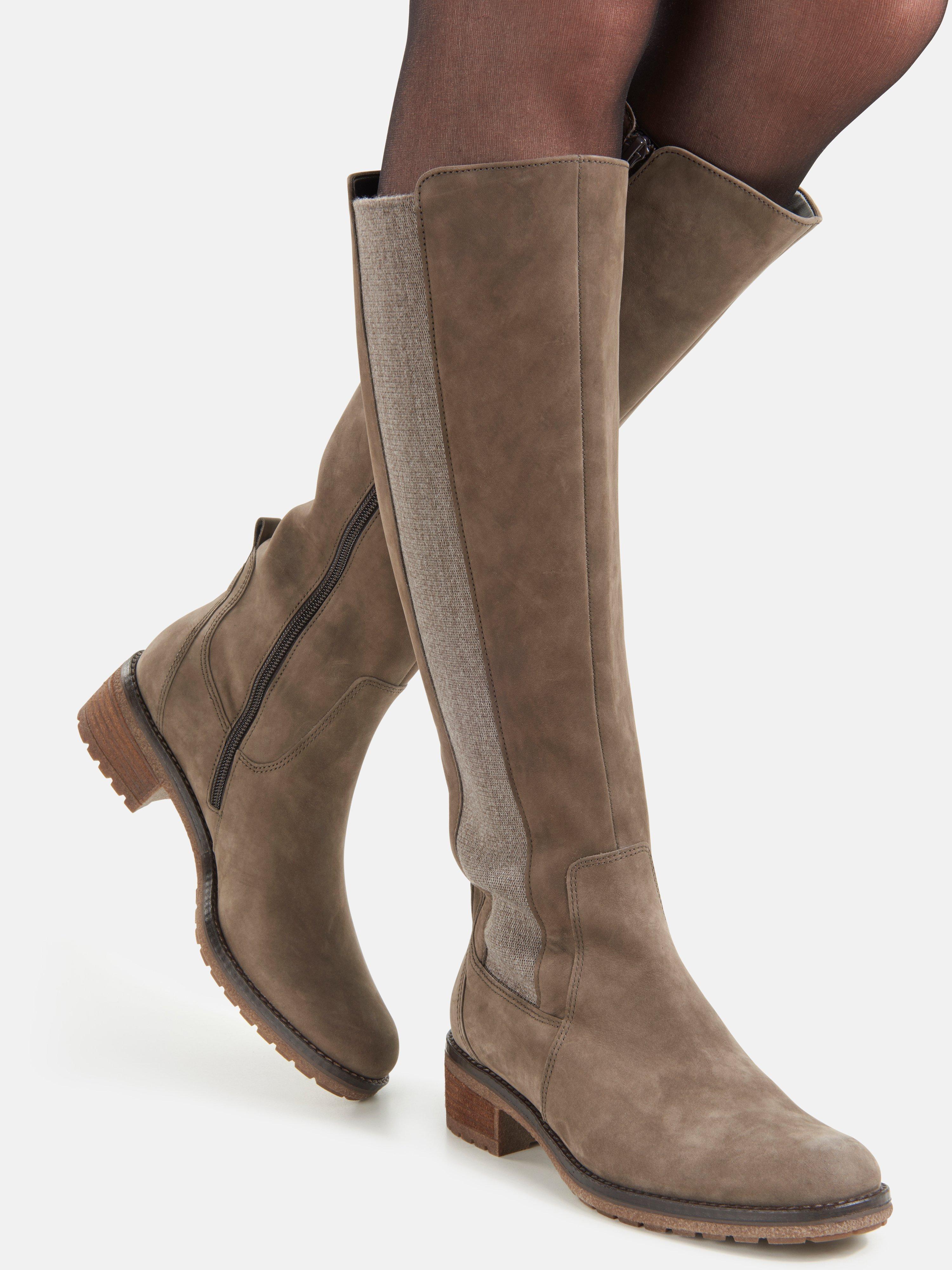 gabor boots taupe