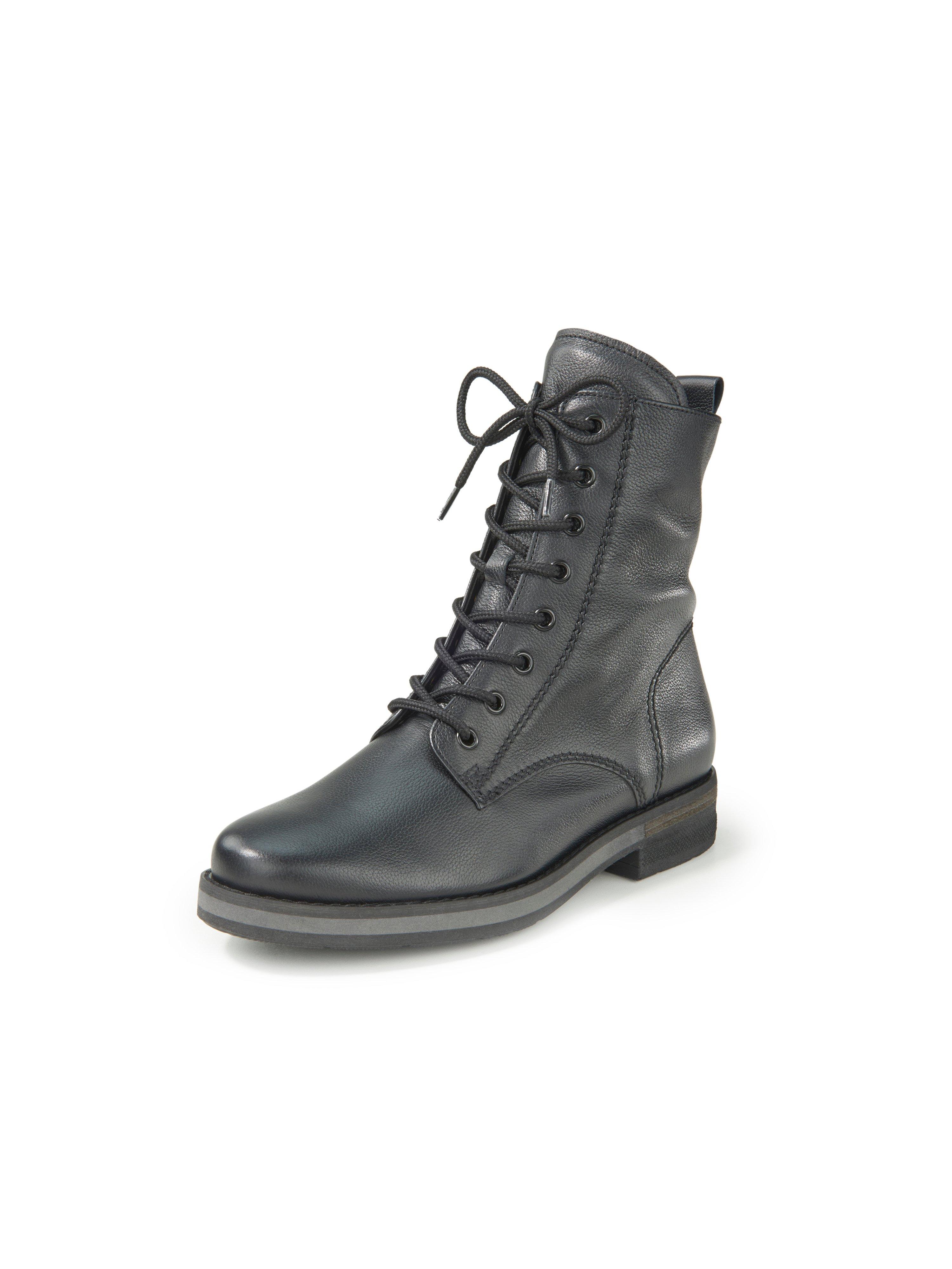 Gabor Comfort - Lace-up ankle boots with zip fastener - black