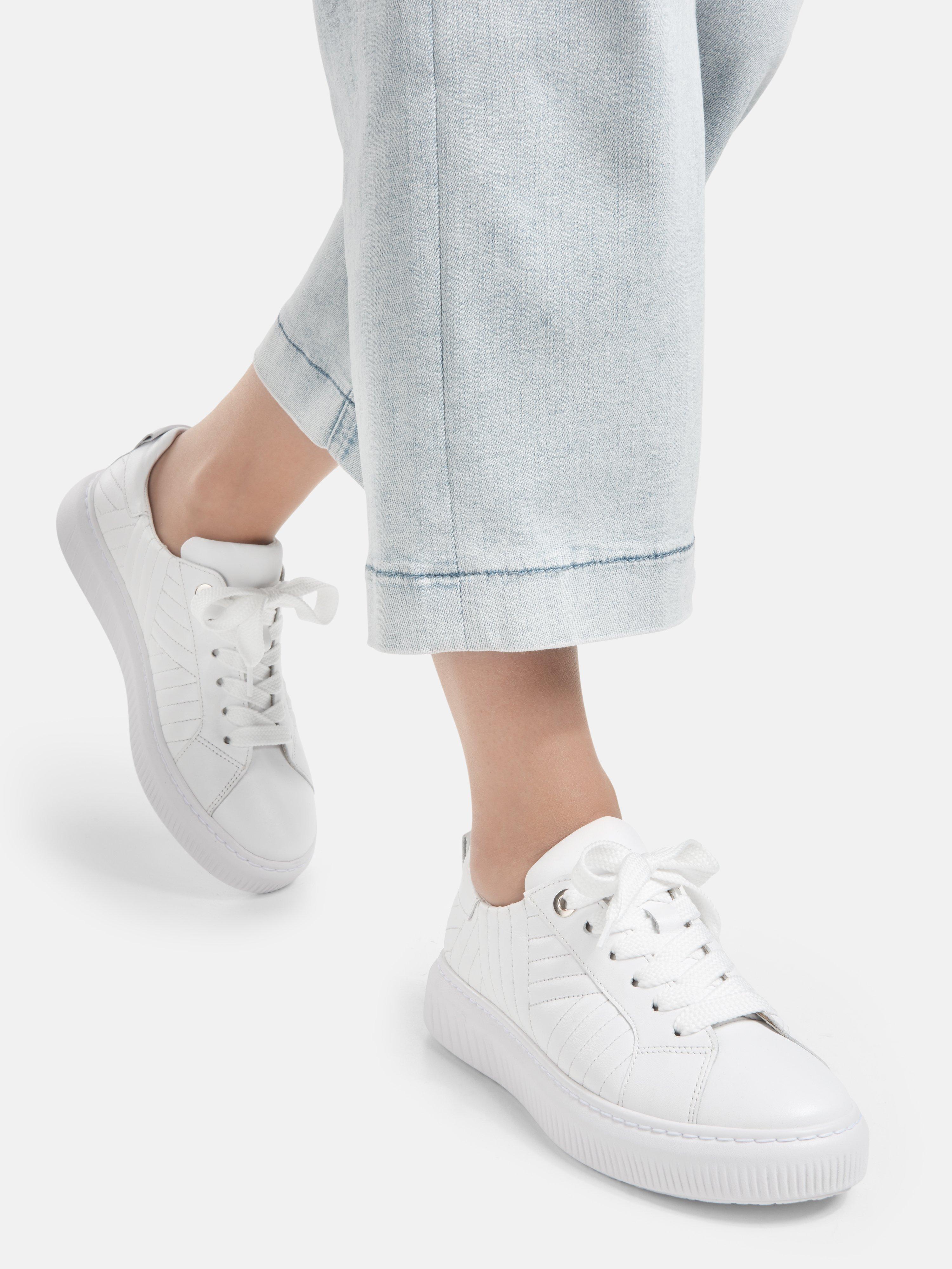 Mentalt Udstyr span Gabor Comfort - Sneakers i trendy vatteret-look - Hvid
