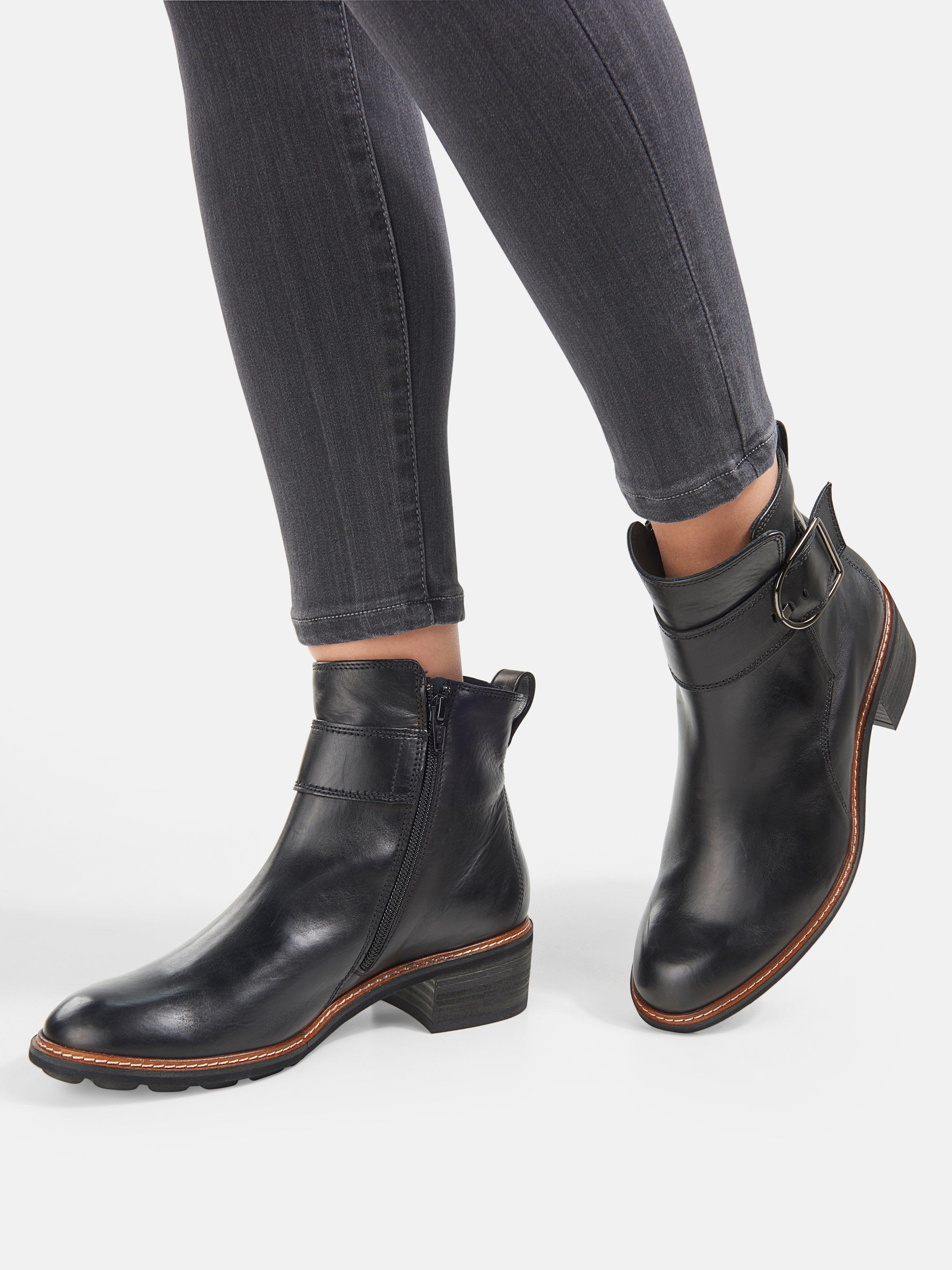 Paul Green - Ankle boots made of calf nappa leather - black