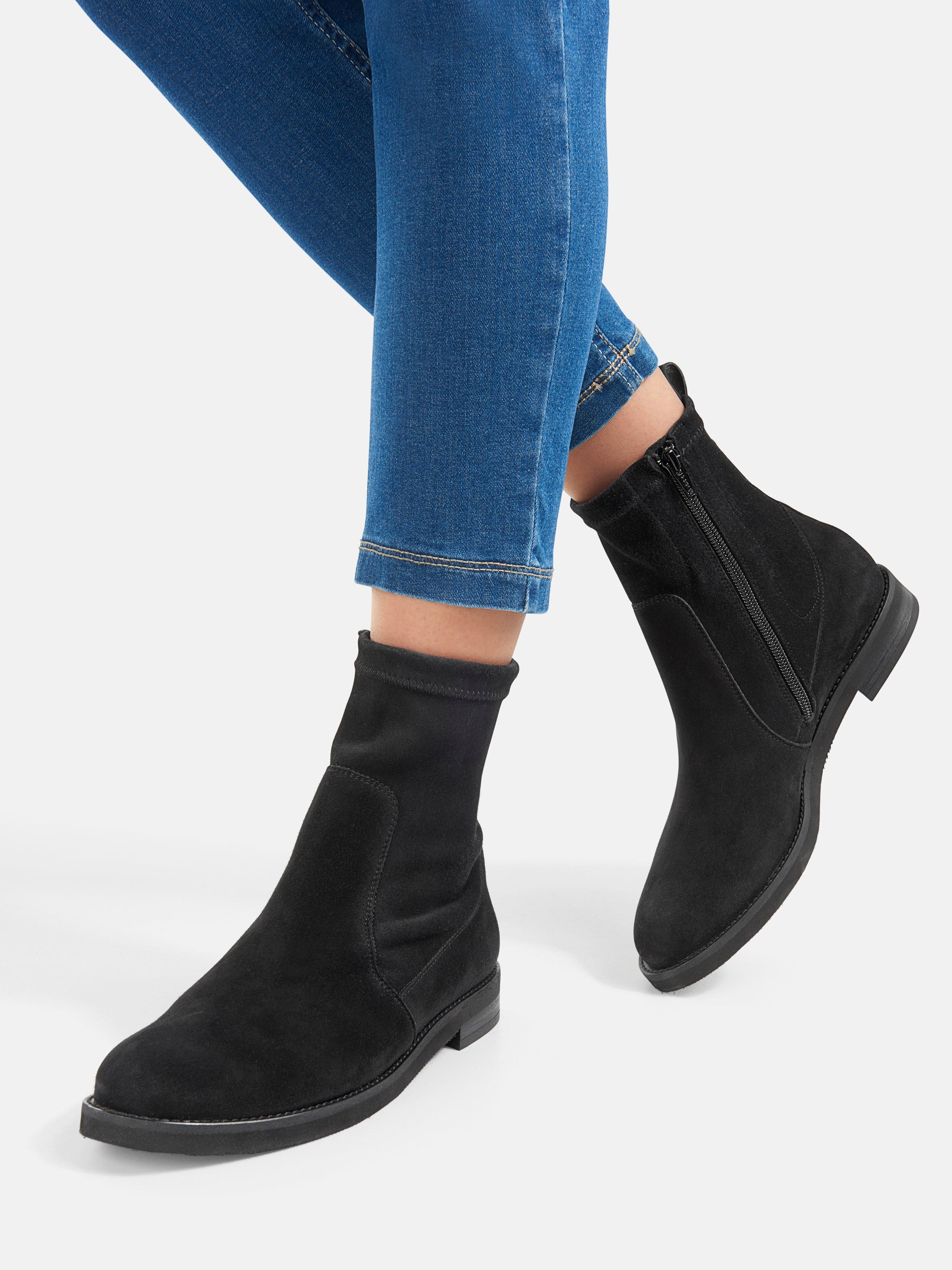 paul green suede ankle boots