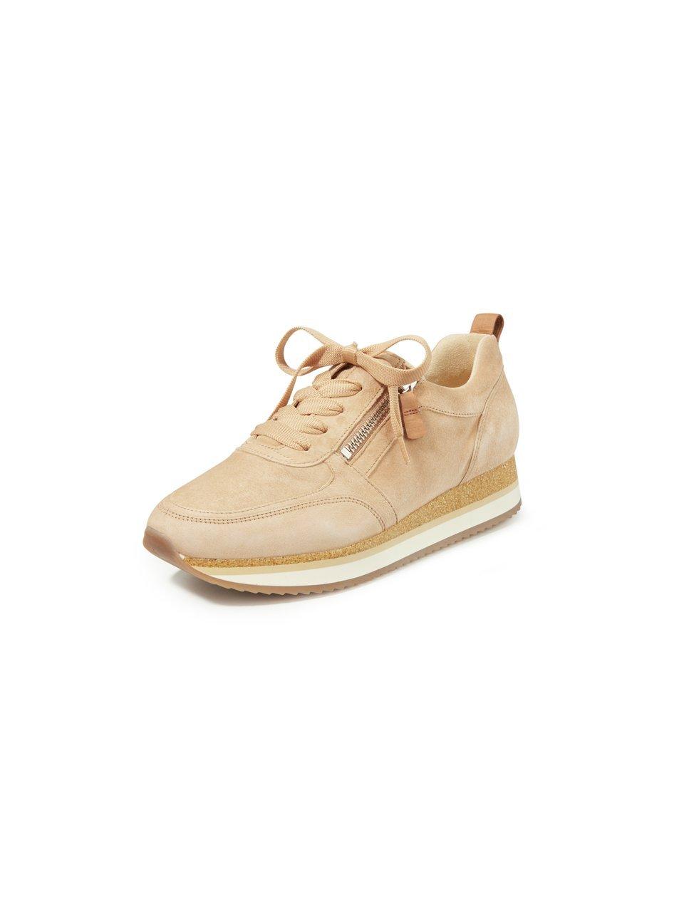 Sneakers leer Van Gabor beige