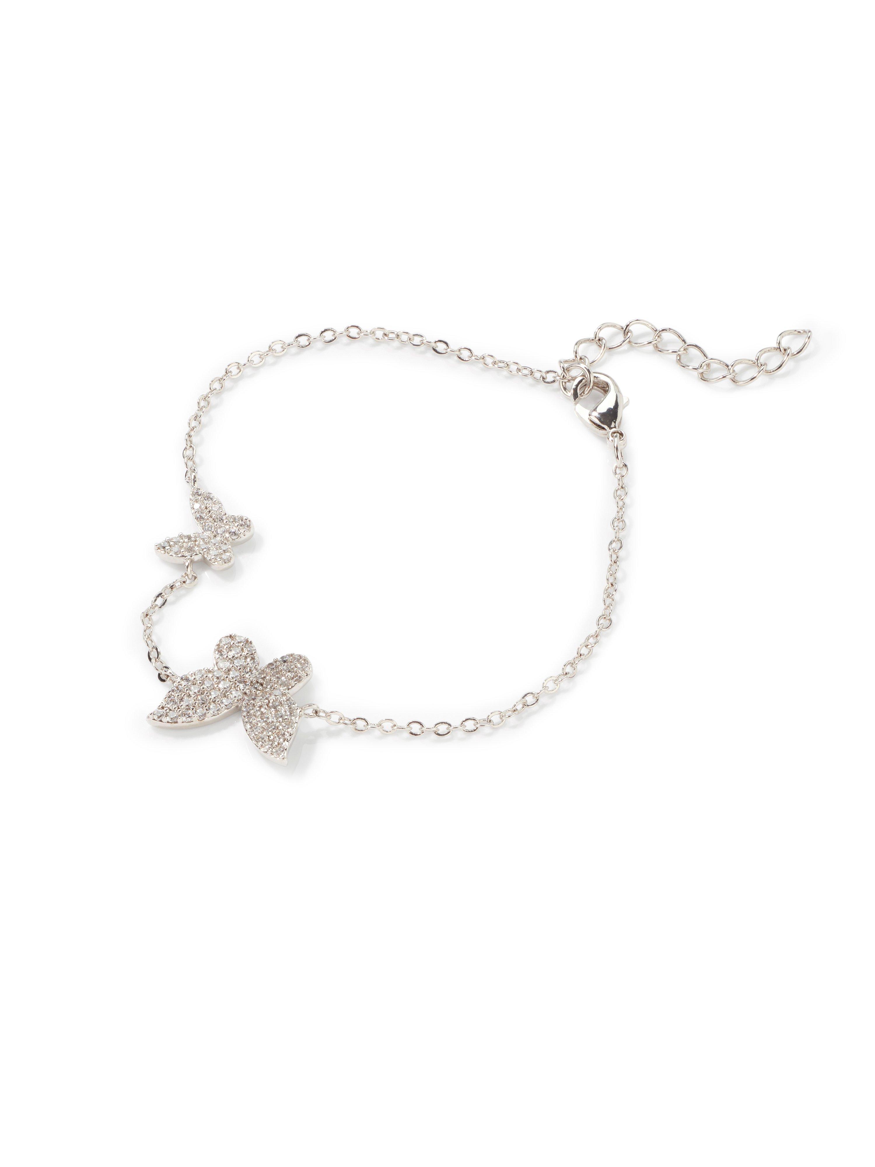 Image of Bracelet 2 butterflies Lua Accessoires silver