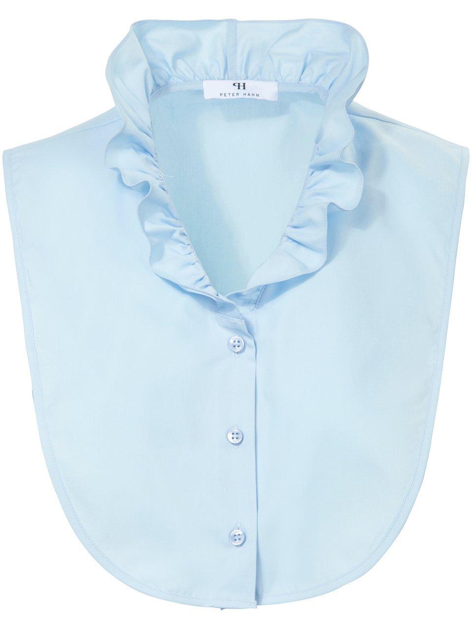 Image of Blouse collar in 100% cotton Peter Hahn blue