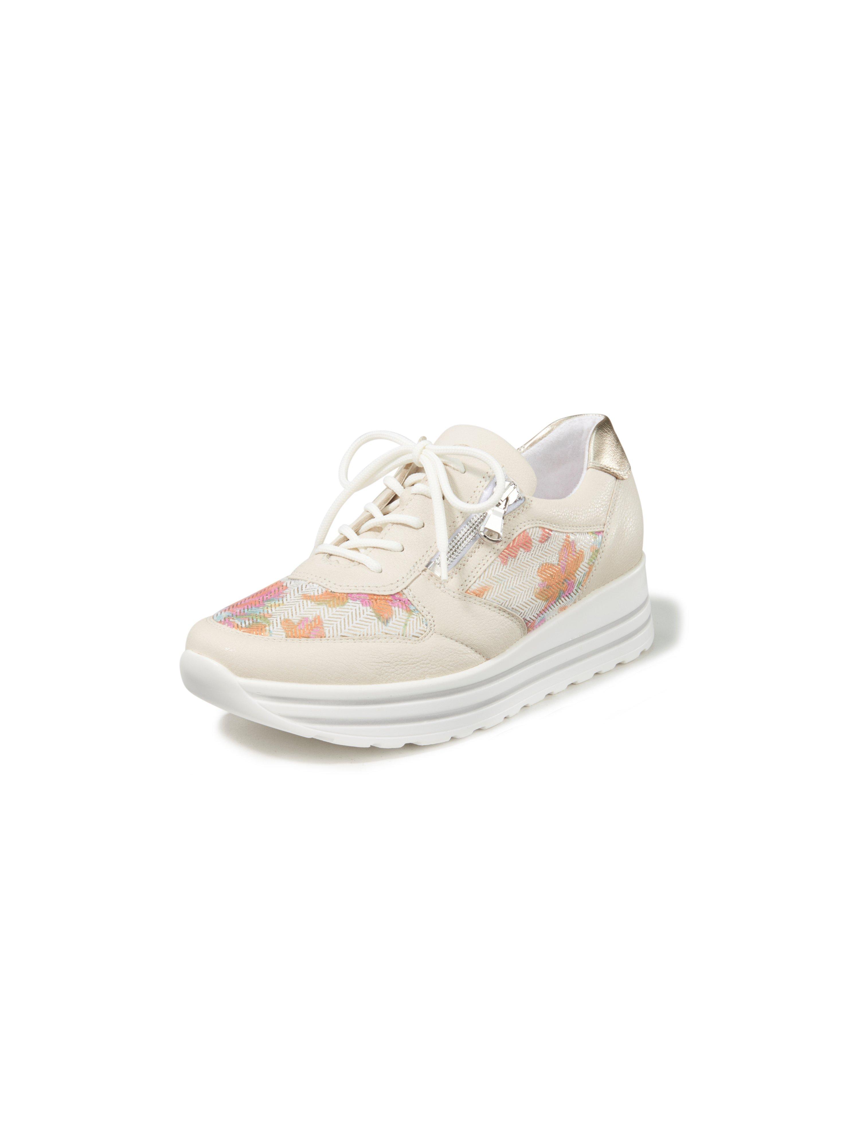 Sneakers Lana Soft rundnappaleer Van Waldlufer Orthotritt beige