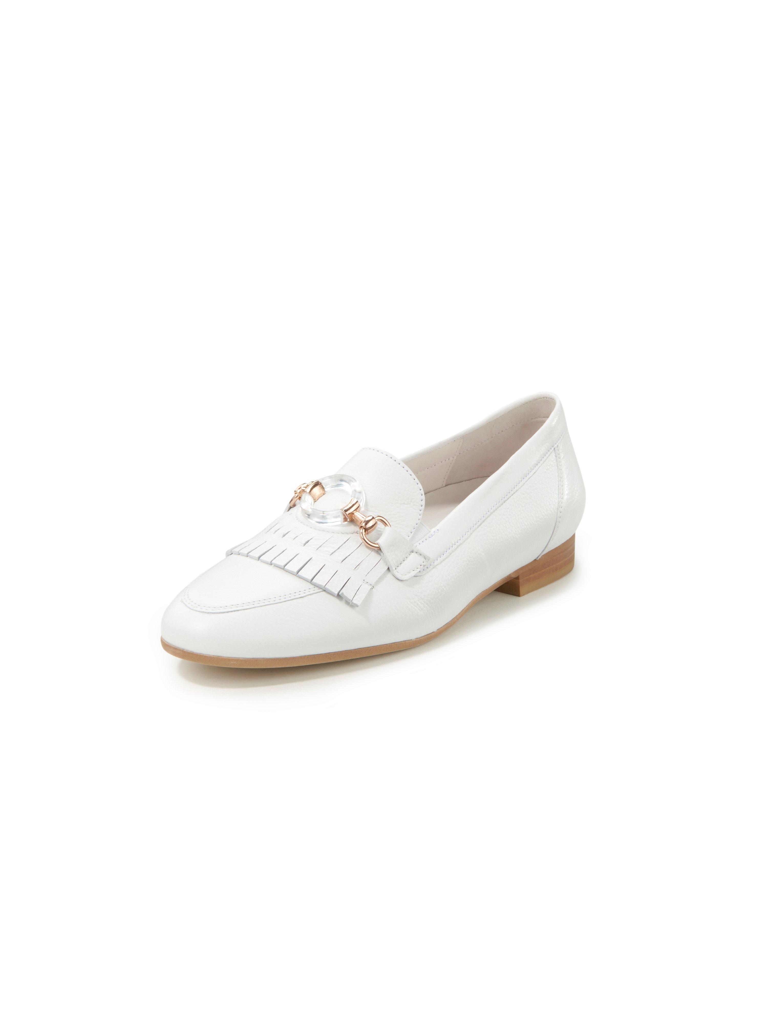 Gabor Comfort - Loafers with embellishment and fringe details - white