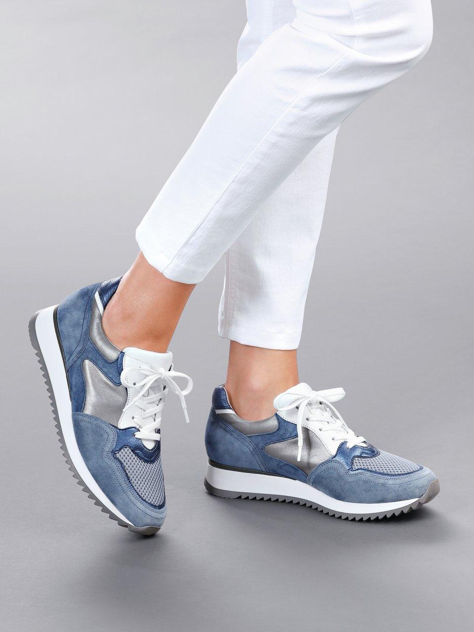 Gabor - Sneakers van suèdeleer - jeansblauw