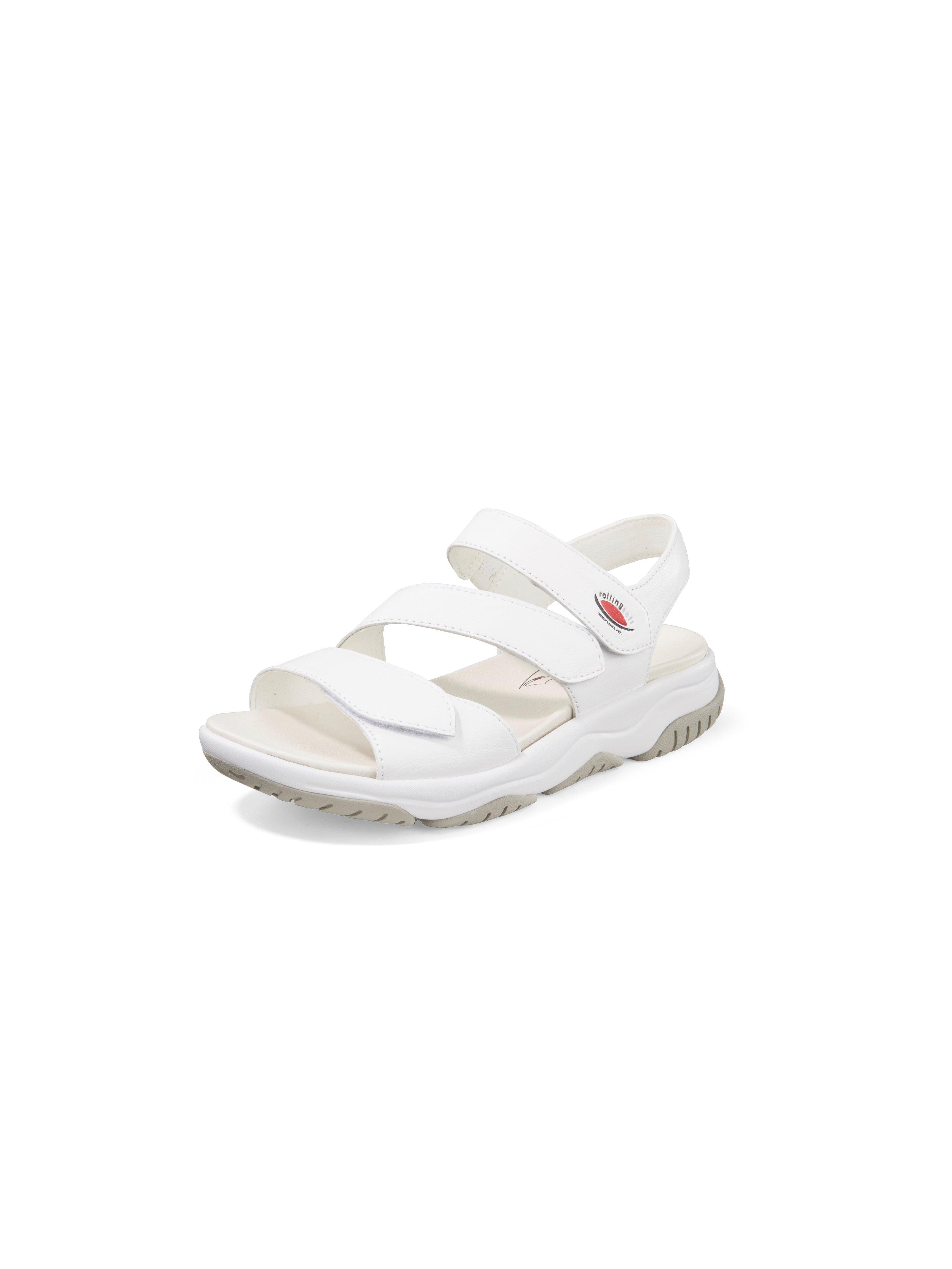 Sandalen kalfsnappaleer Van Gabor Rolling-Soft-Sensitive wit