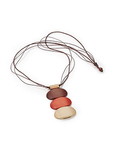 Peter Hahn - Necklace with wood pendants