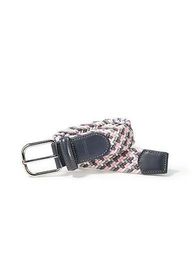 Vanzetti - Braided belt with silver-­coloured buckle