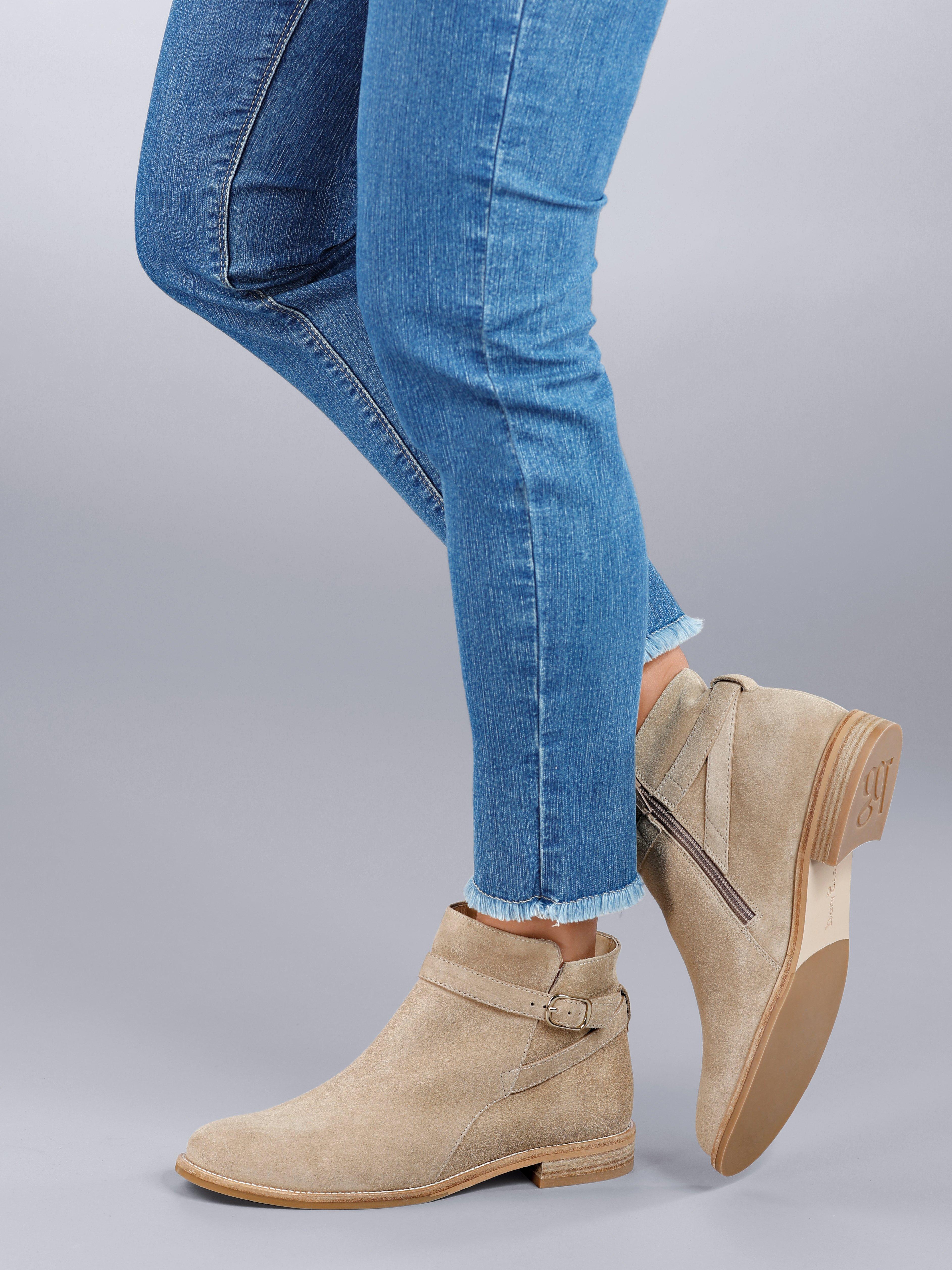 paul green ankle boots cognac