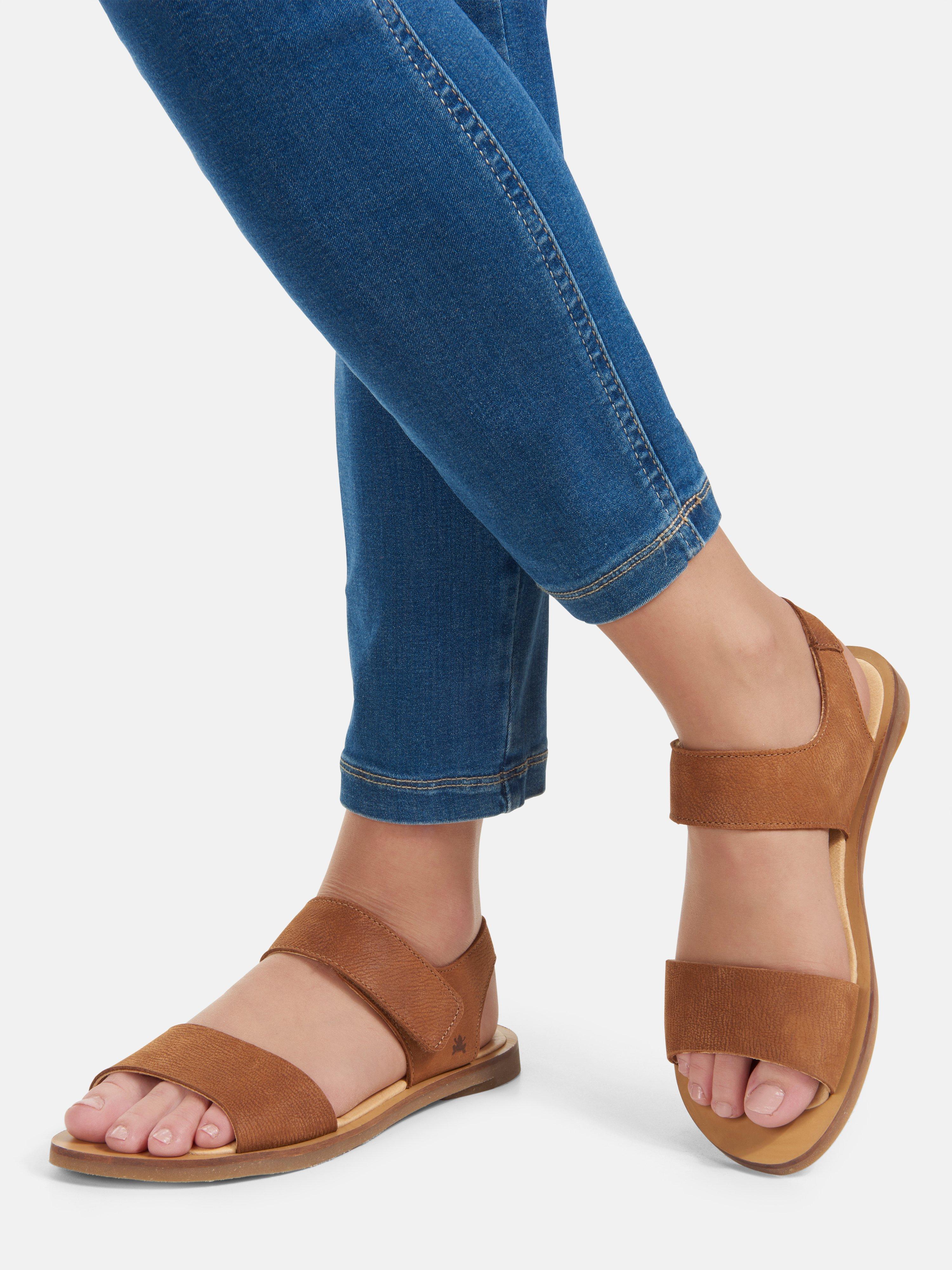 El Naturalista - Sandalen Leather Pleasant van rundnubuckleer - camel