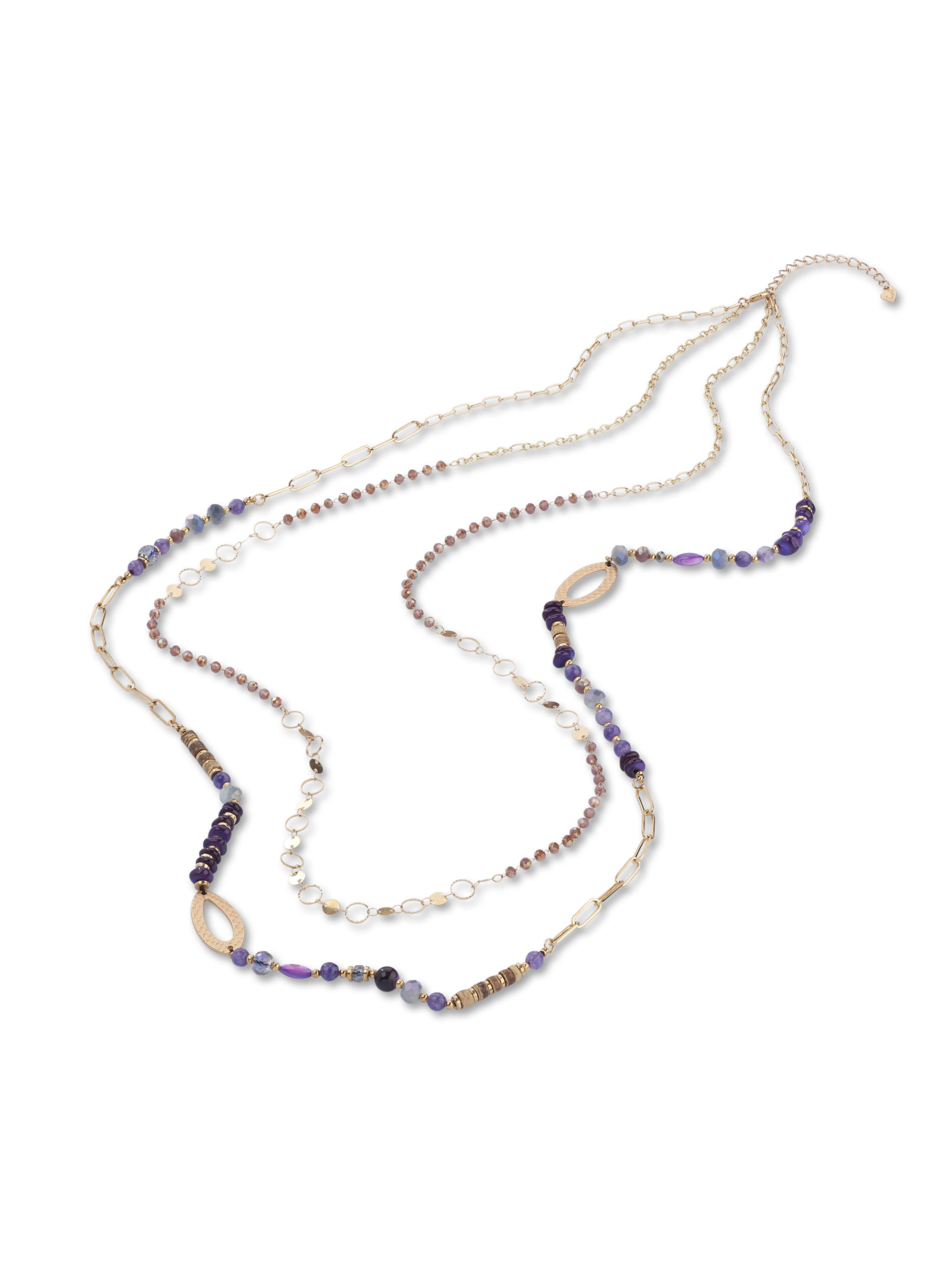 Ketting 2 strengen Van Anna Aura multicolour