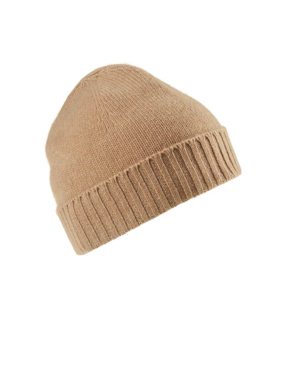 Beanie 100% kasjmier Van Peter Hahn Cashmere bruin