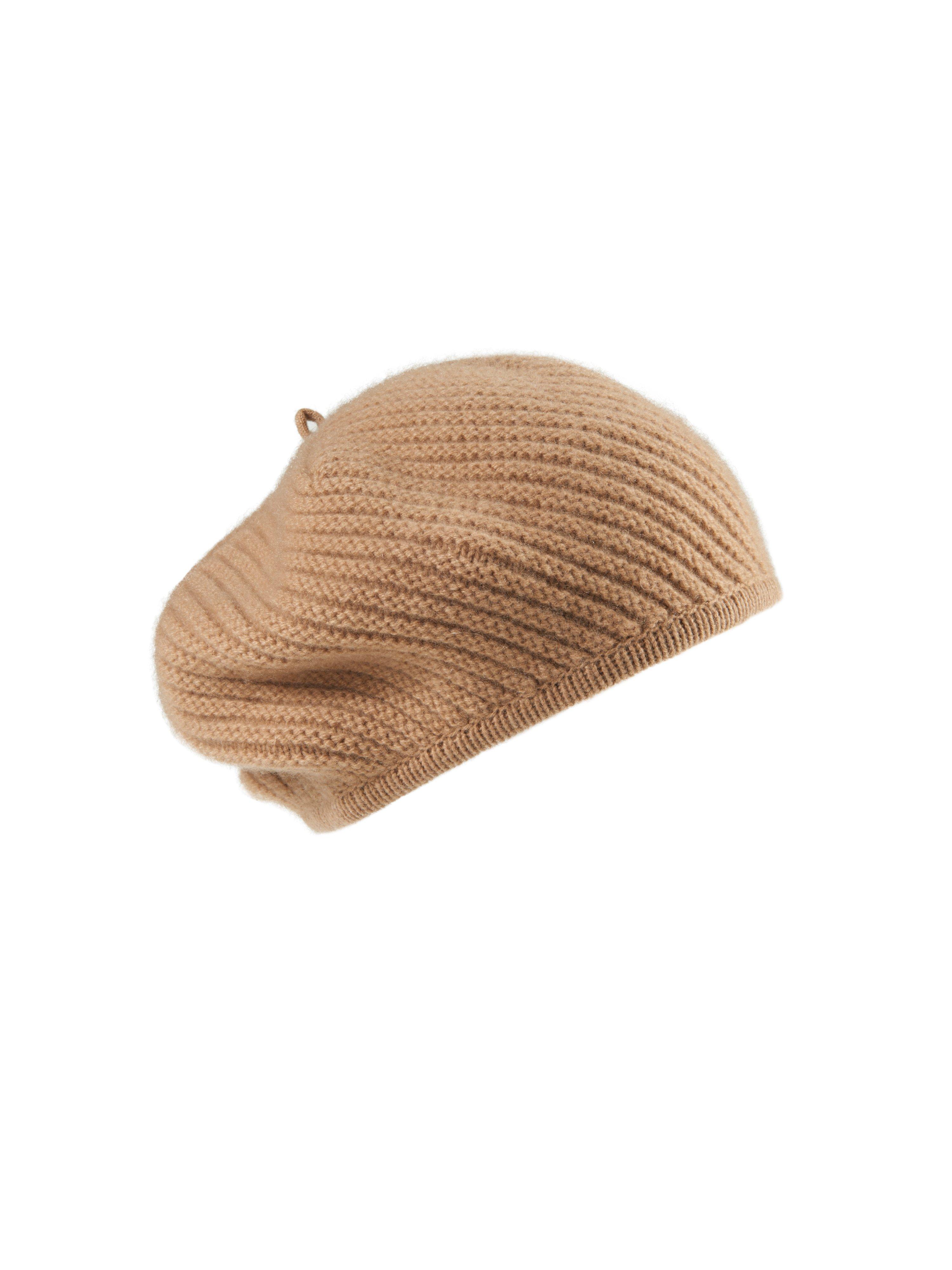 Baret 100% kasjmier Van Peter Hahn Cashmere bruin