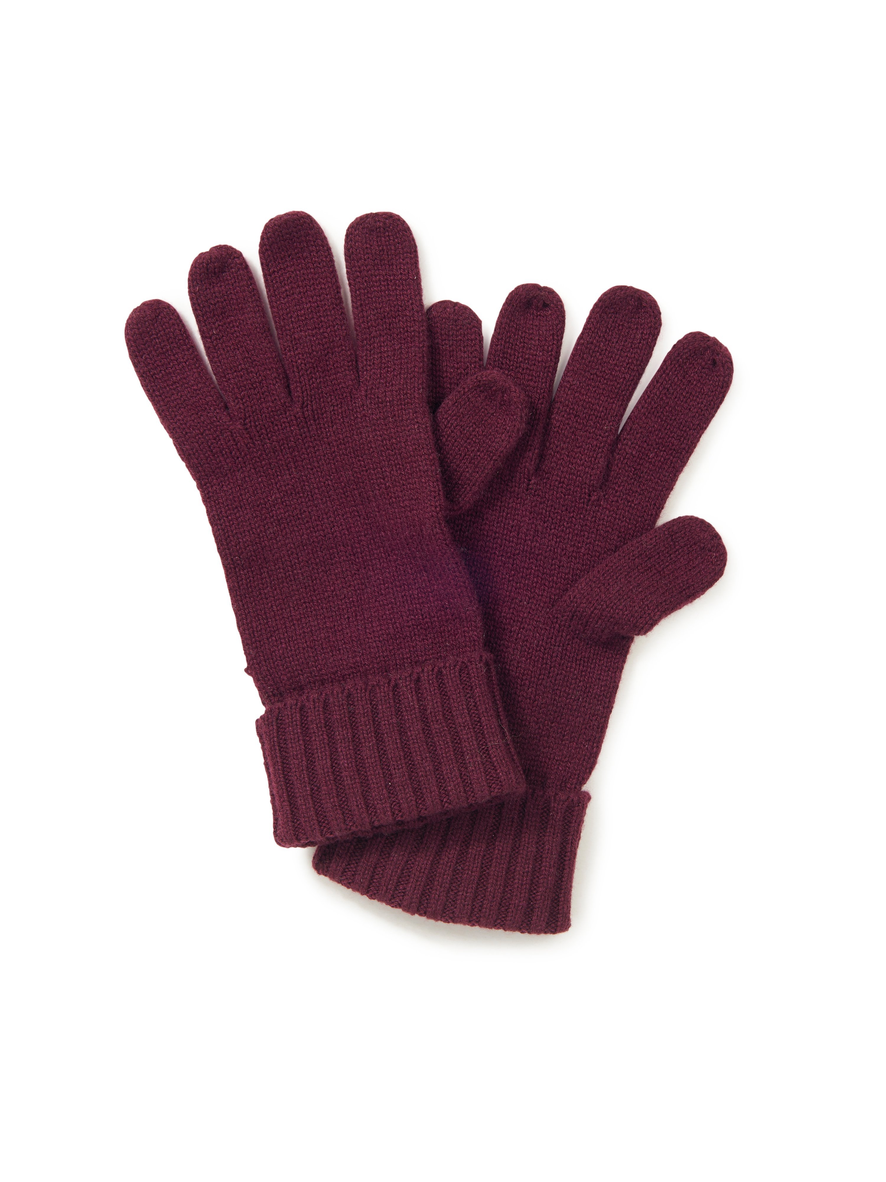 Gloves in 100% cashmere Peter Hahn Cashmere purple