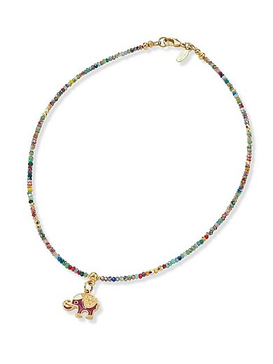 Juwelenkind - Le collier de mini-perles et d'éléments dorés