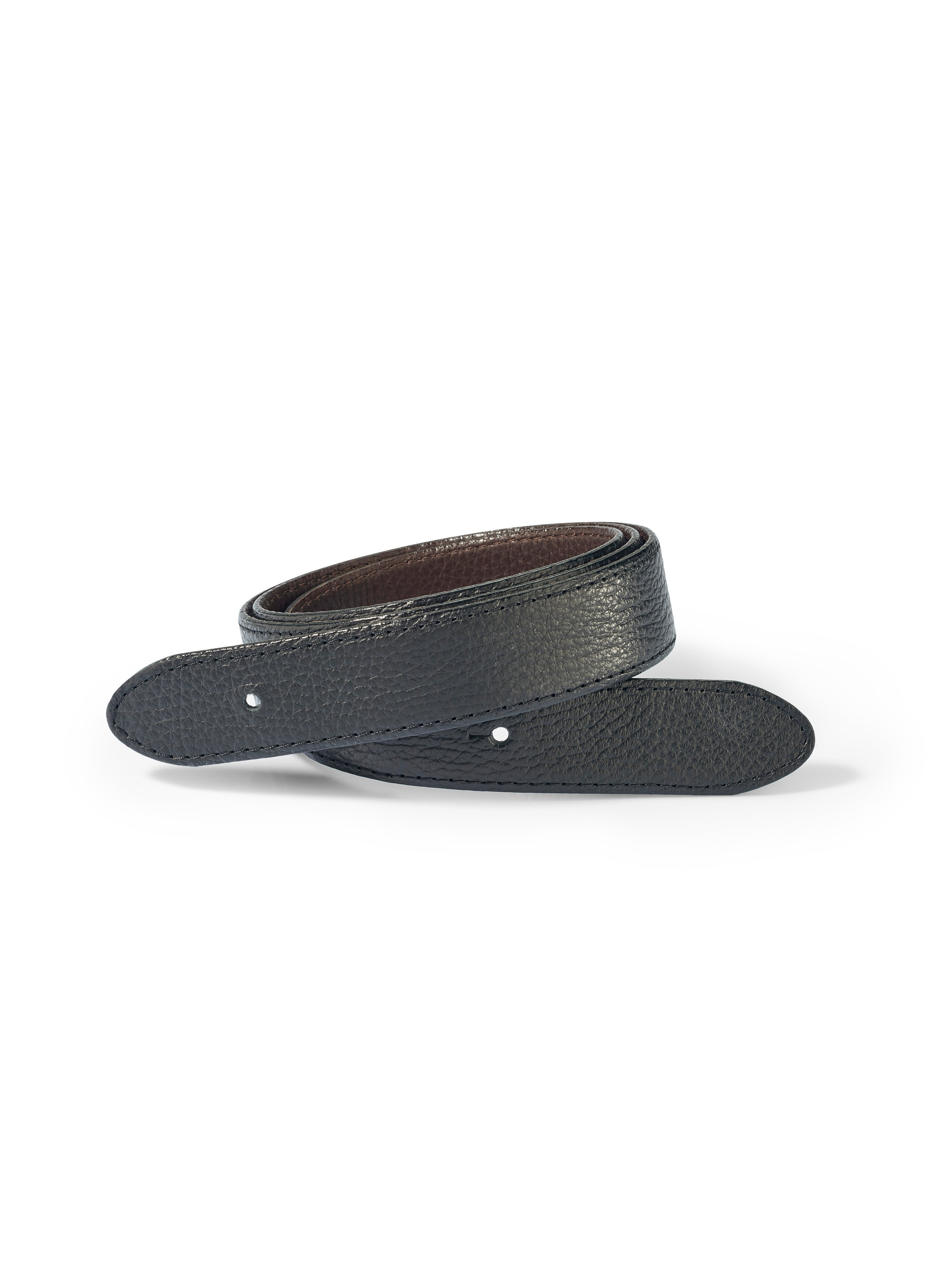 Leather belt strap Fadenmeister Berlin black