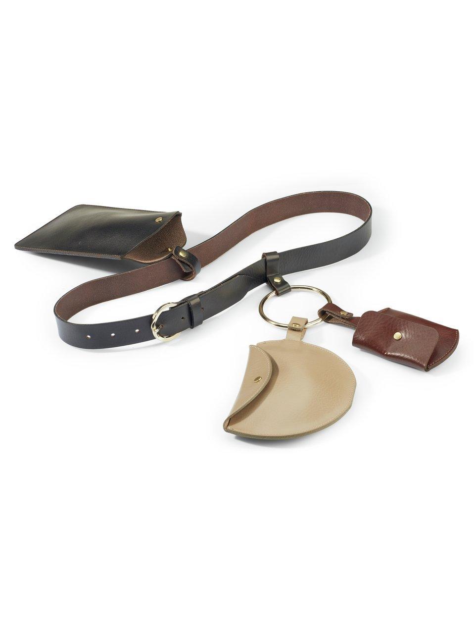 Image of Nappa leather belt bag Peter Hahn brown