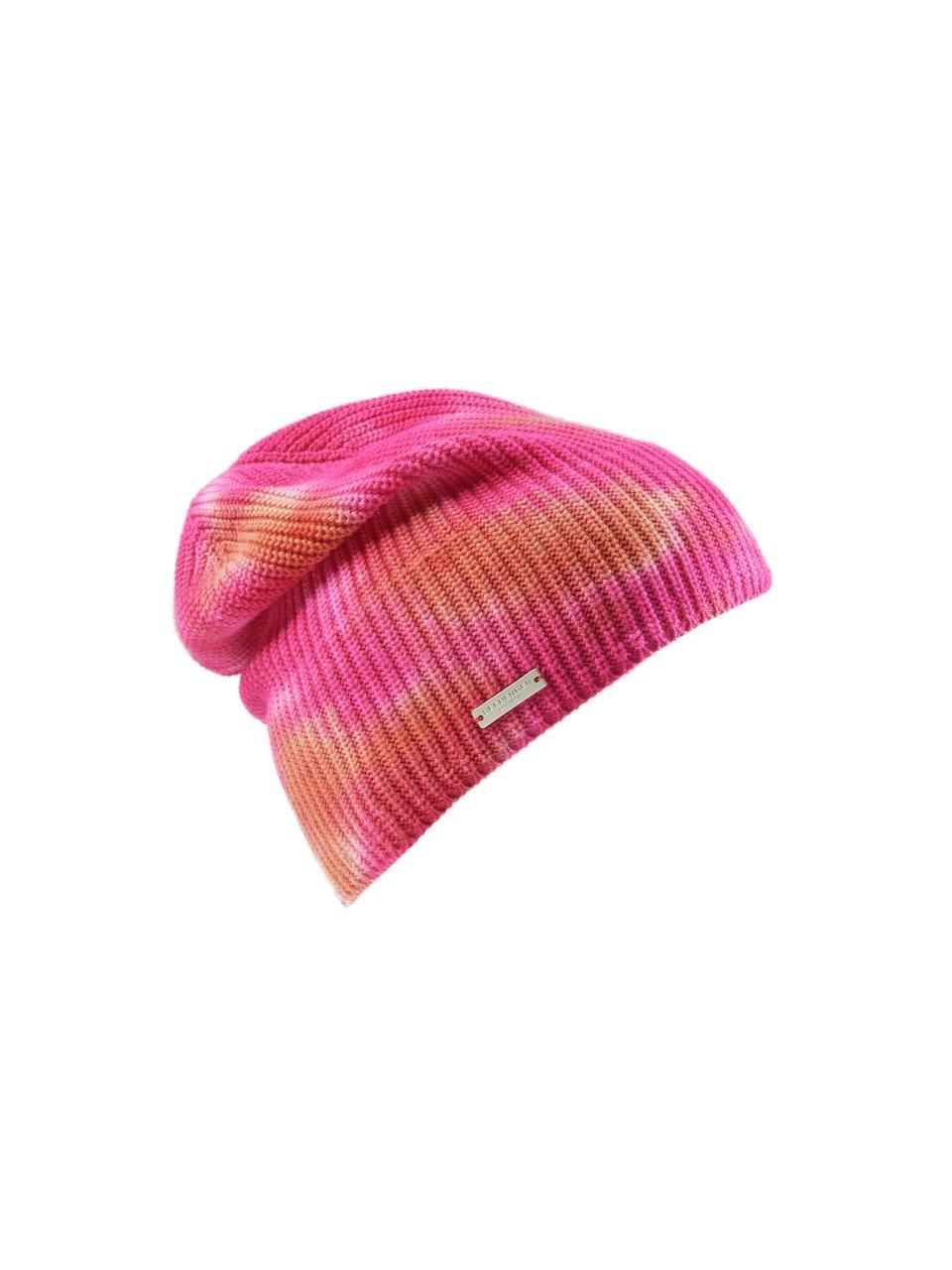 Induceren Snikken vlinder Seeberger - Gebreide muts in batik-look - pink/multicolour