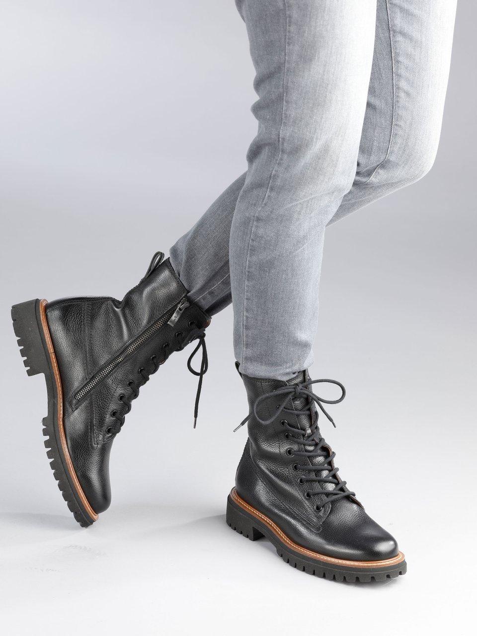 Paul Green - Les bottines lacées en cuir nappa de veau