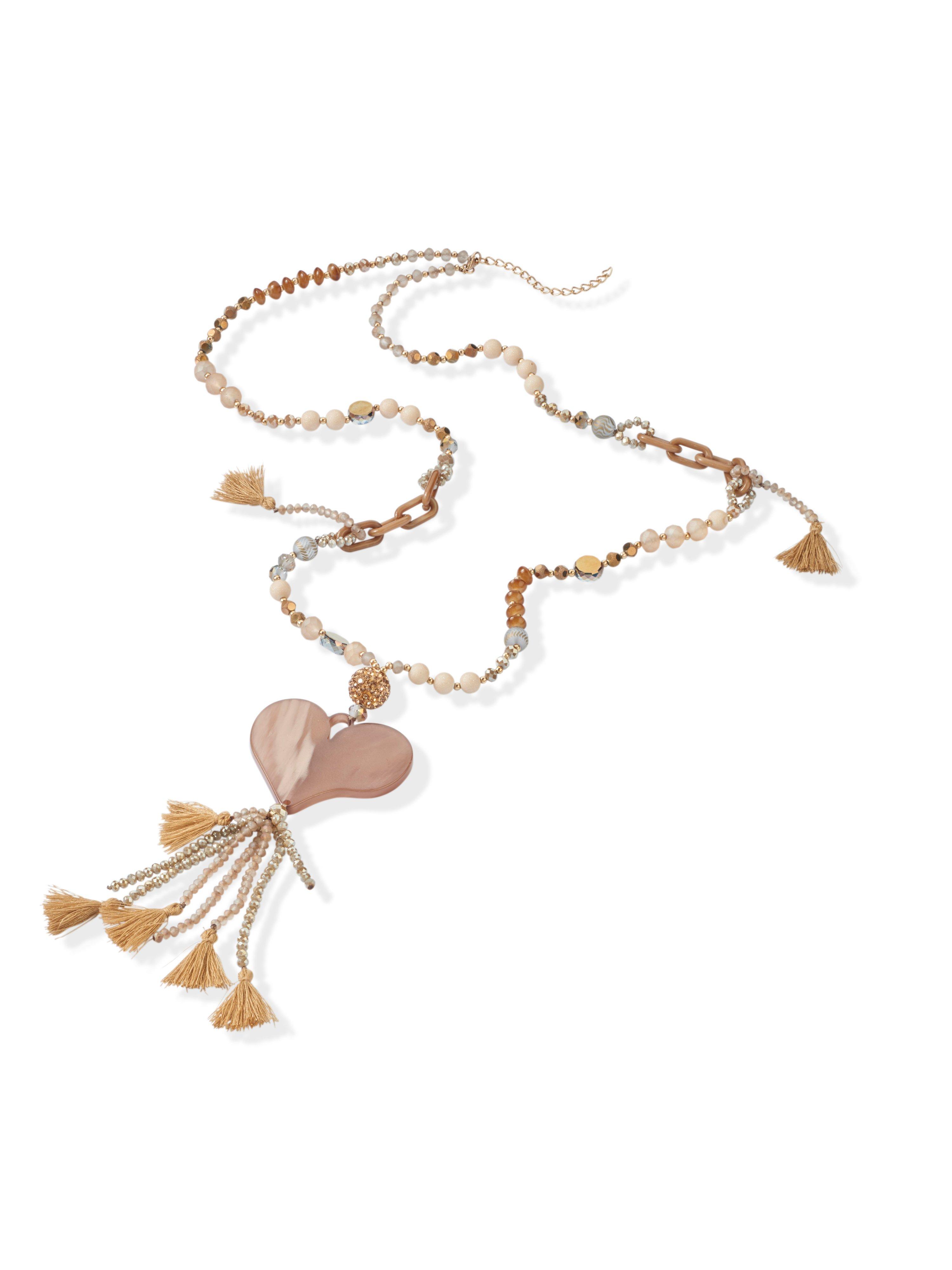 Ketting karabijnsluiting verlenging Van Emilia Lay beige