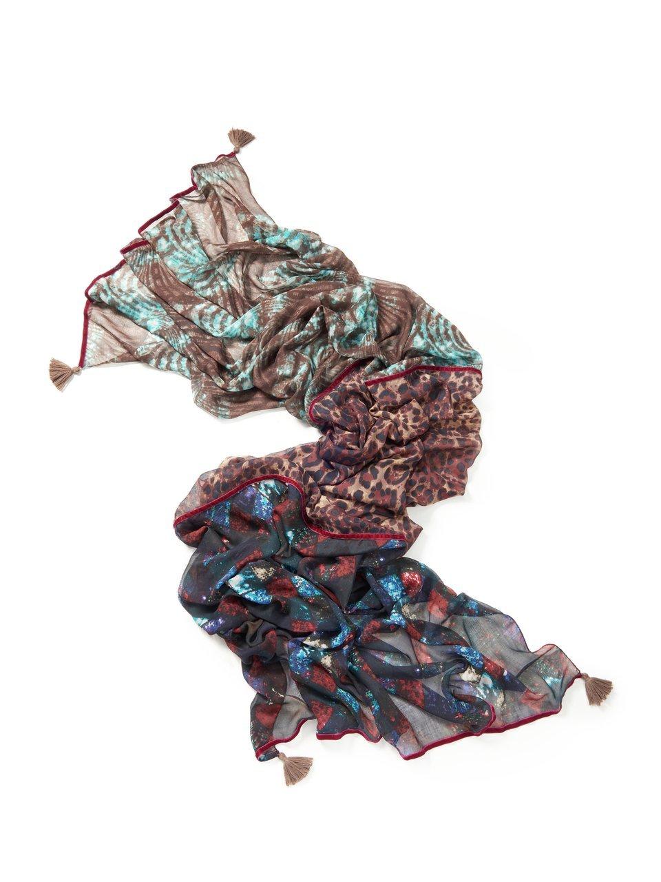 Sjaal in dessin-mix Van MYBC multicolour