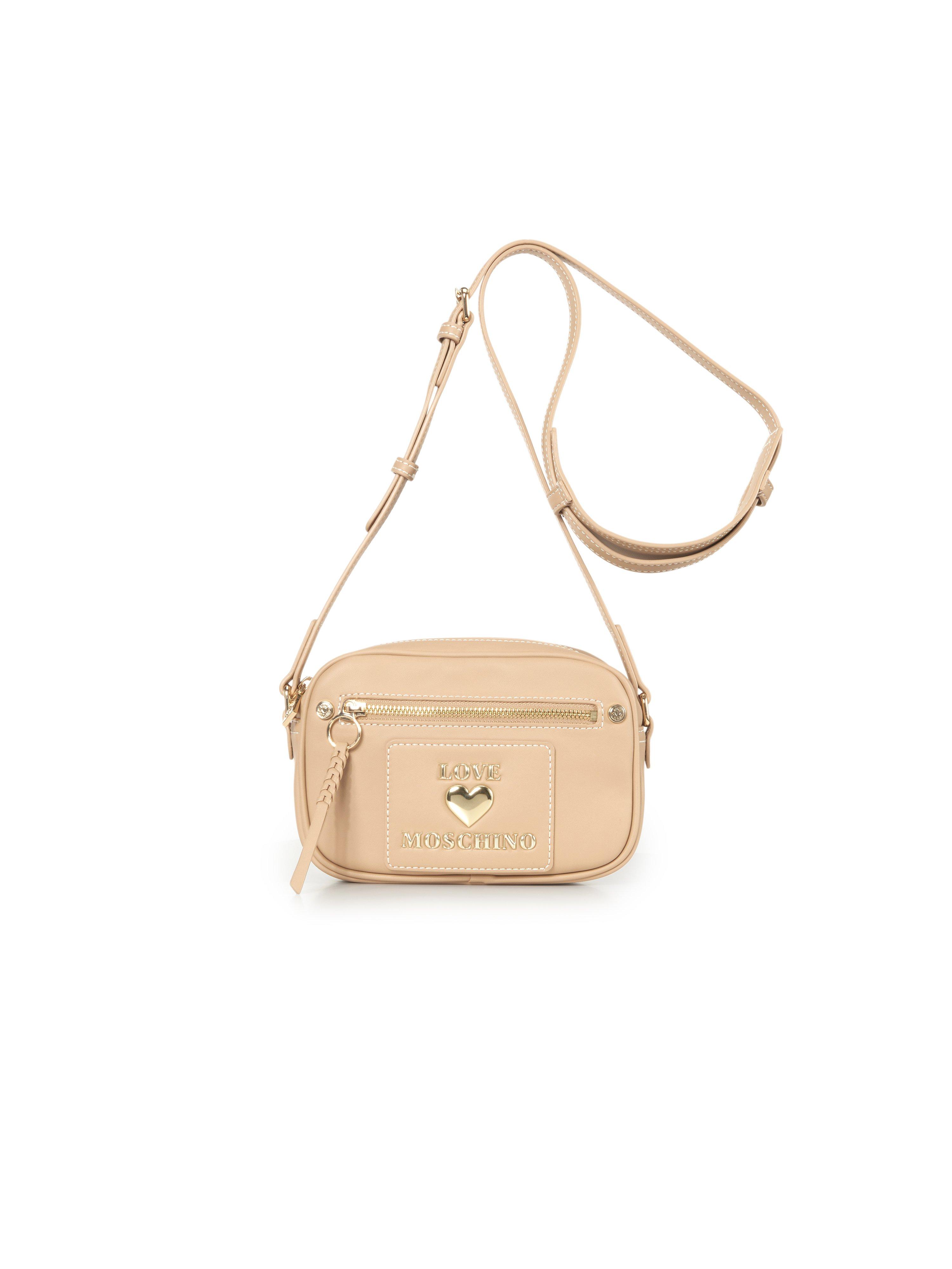 Schoudertas Van Love Moschino beige